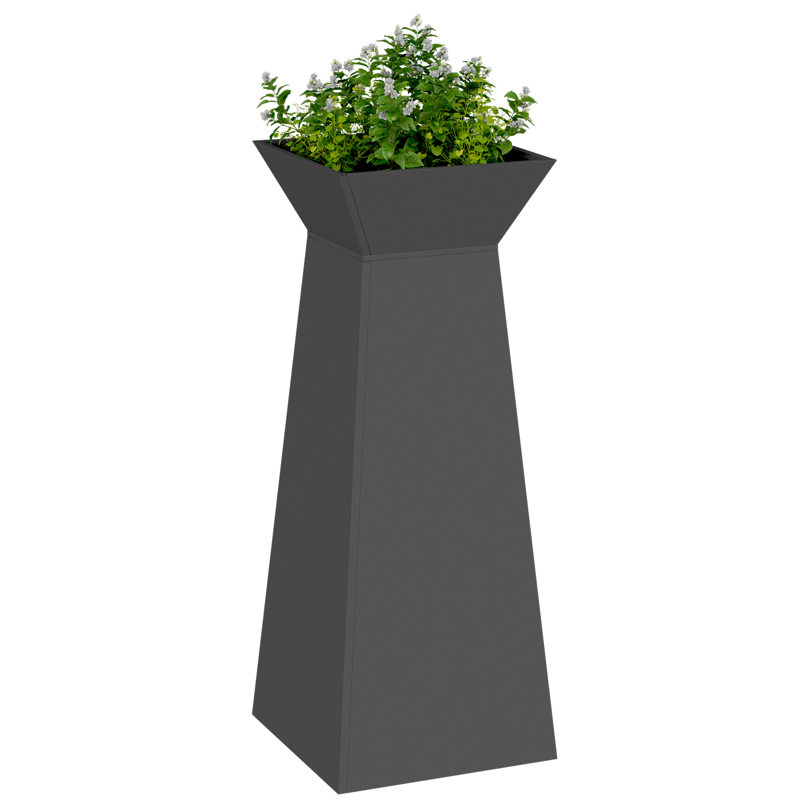 Suport pentru plante Negru Metal 40 x 40 x 101 cm GartenMobel Dekor