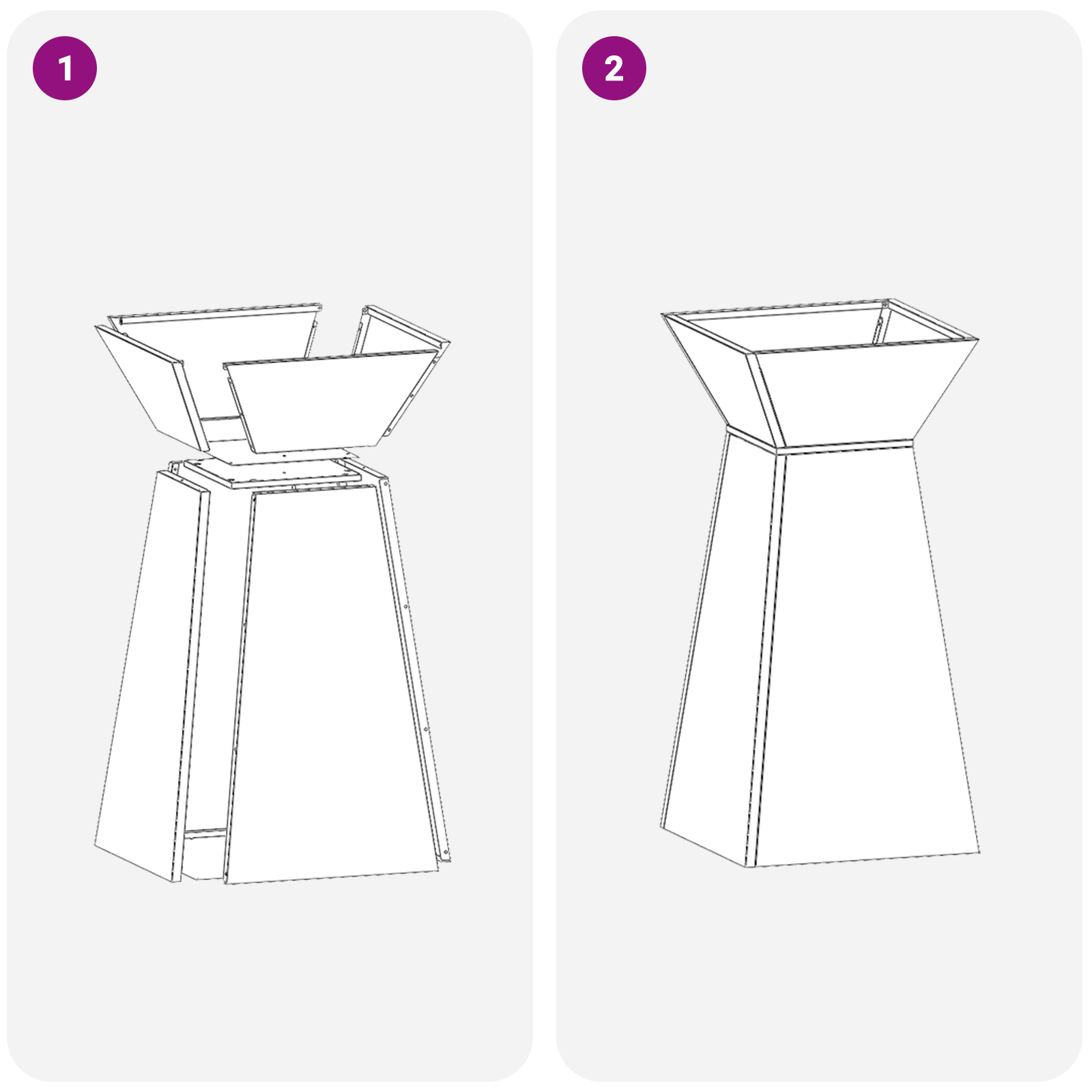 Suport pentru plante Oțel erodat 35 x 35 x 73 cm Ghiveci metalic GartenMobel Dekor