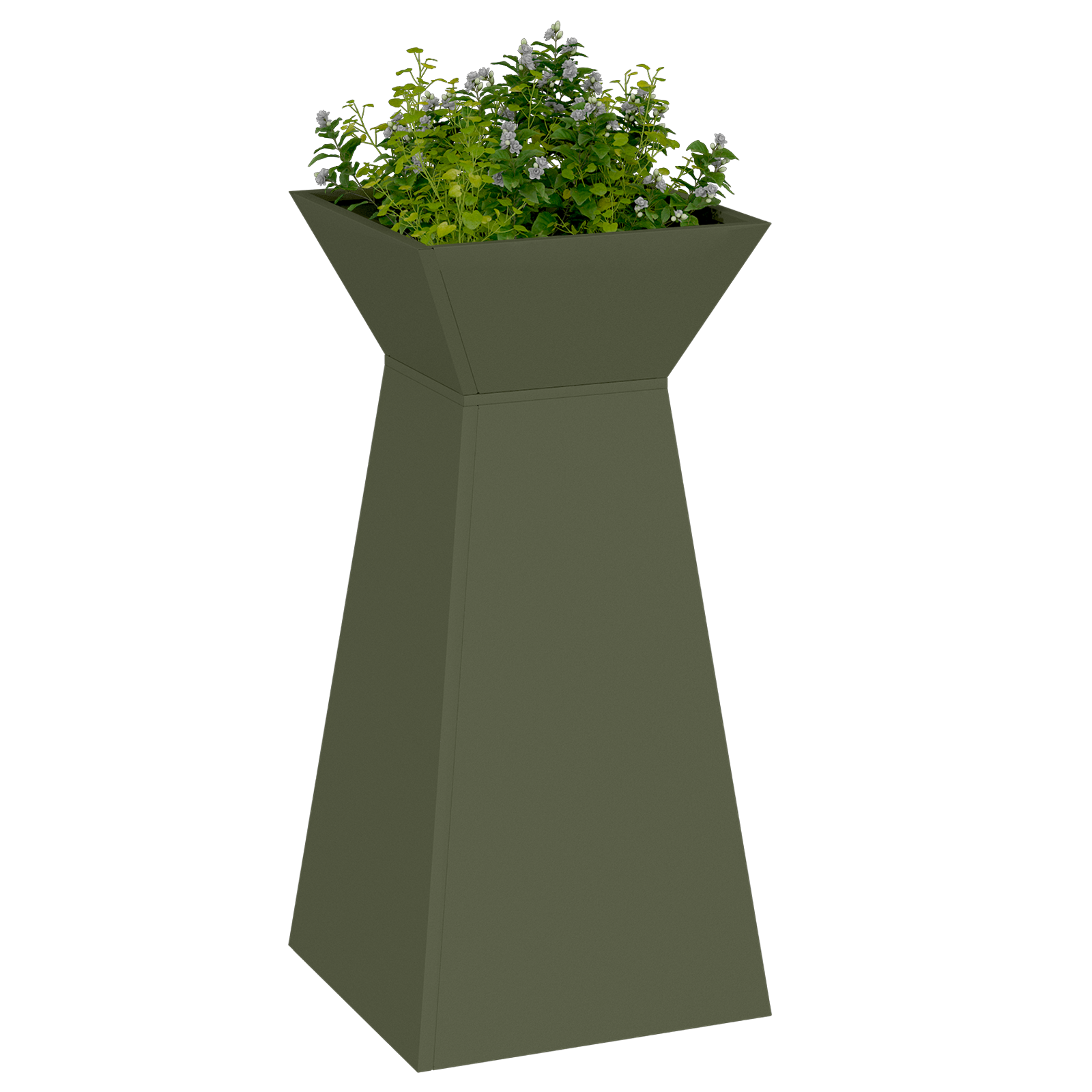 Suport pentru plante Verde măsliniu Metal 35 x 35 x 73 cm Ghivece GartenMobel Dekor