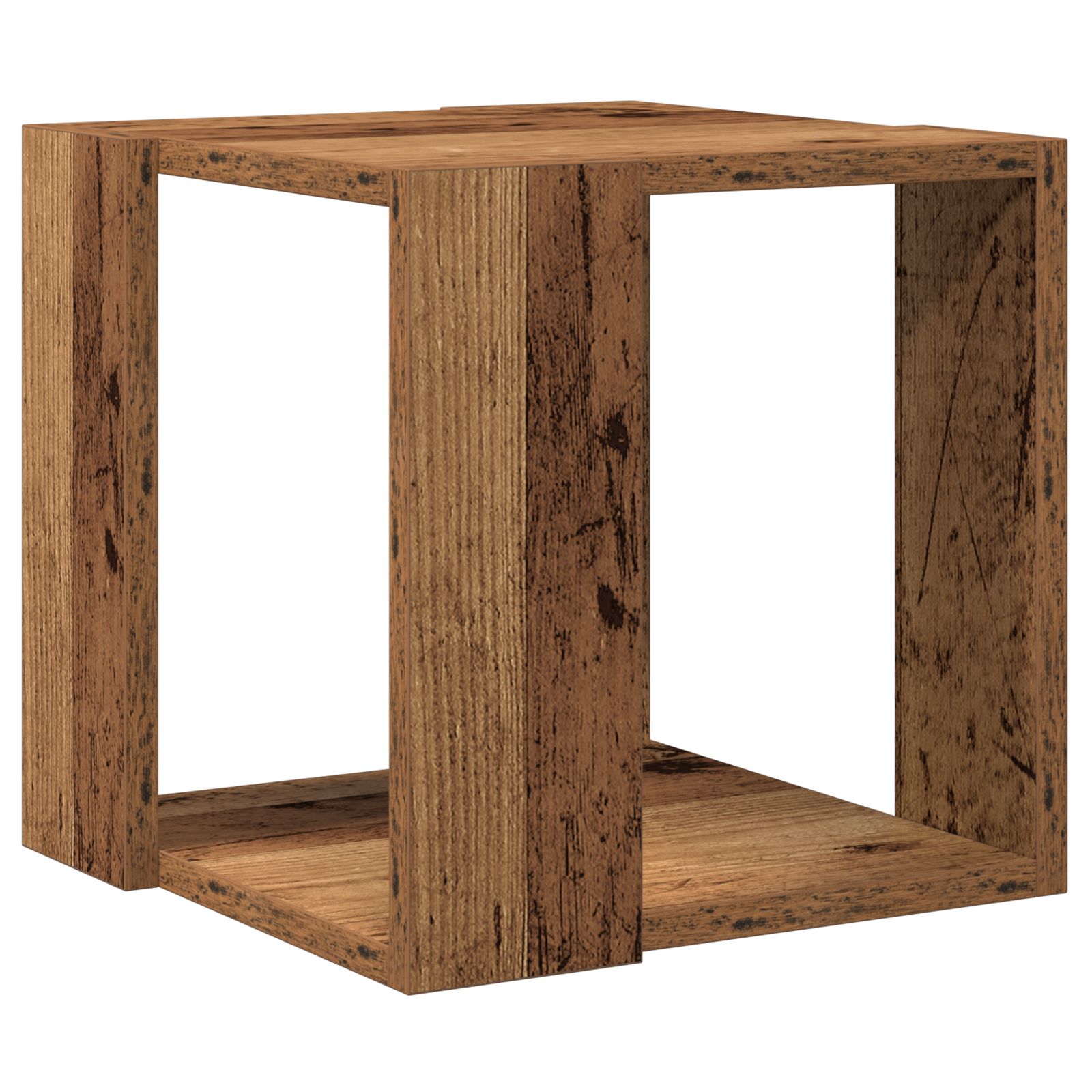 Masă de cafea Lemn vechi Lemn reciclat solid 32 x 32 x 30 cm GartenMobel Dekor