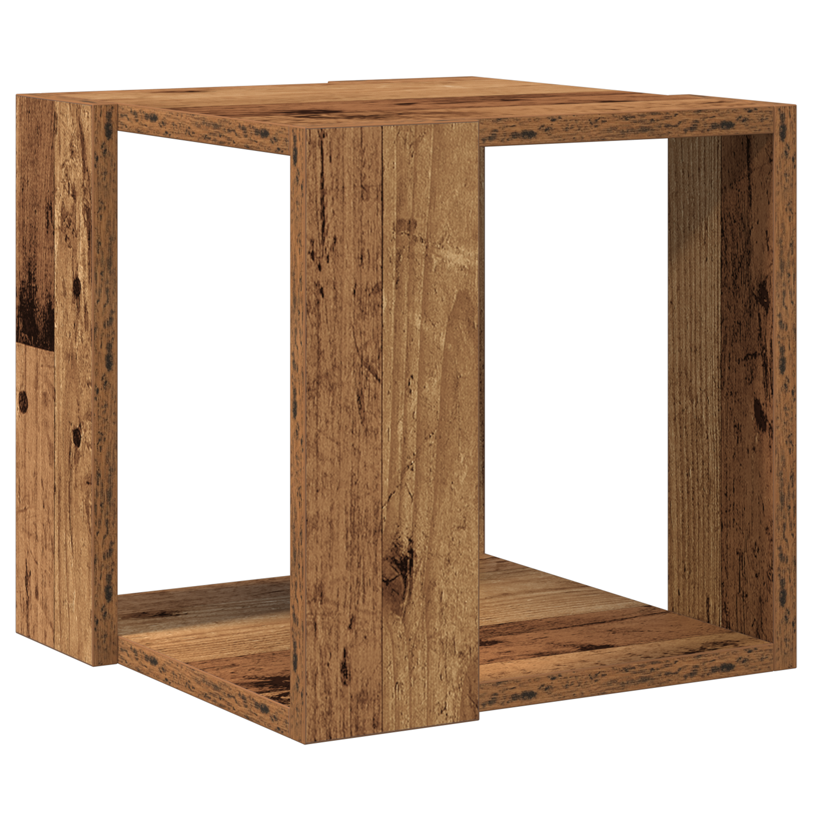Masă de cafea Lemn vechi Lemn reciclat solid 32 x 32 x 30 cm GartenMobel Dekor