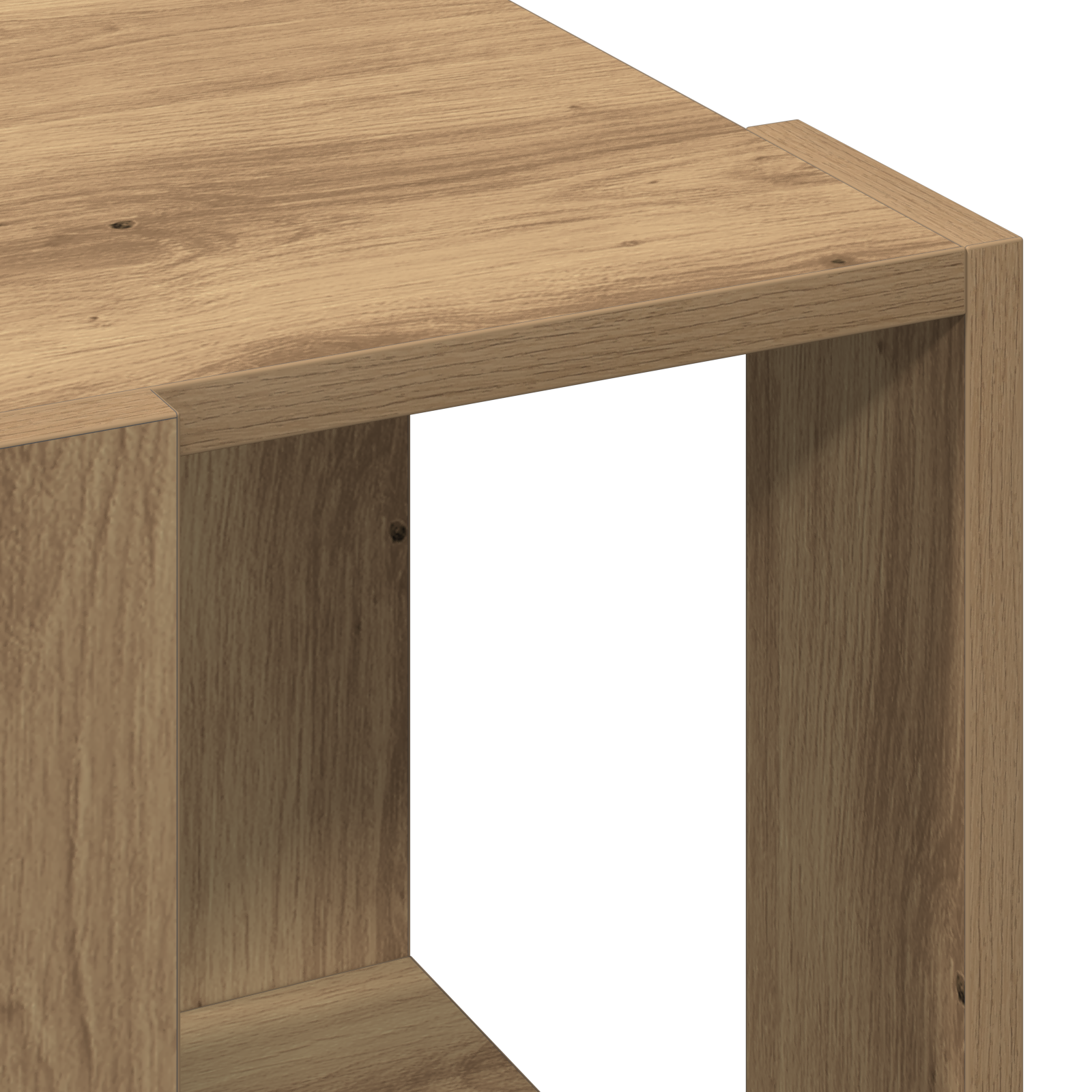 Masă de cafea Stejar artizanal Lemn de stejar solid 32 x 32 x 30 cm GartenMobel Dekor