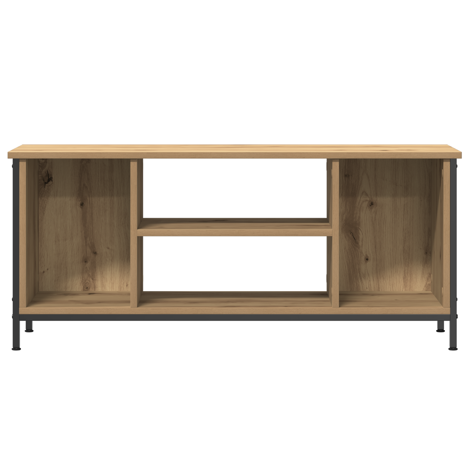 Suport TV Stejar artizanal Lemn stratificat, metal 102 x 35 x 45 cm GartenMobel Dekor