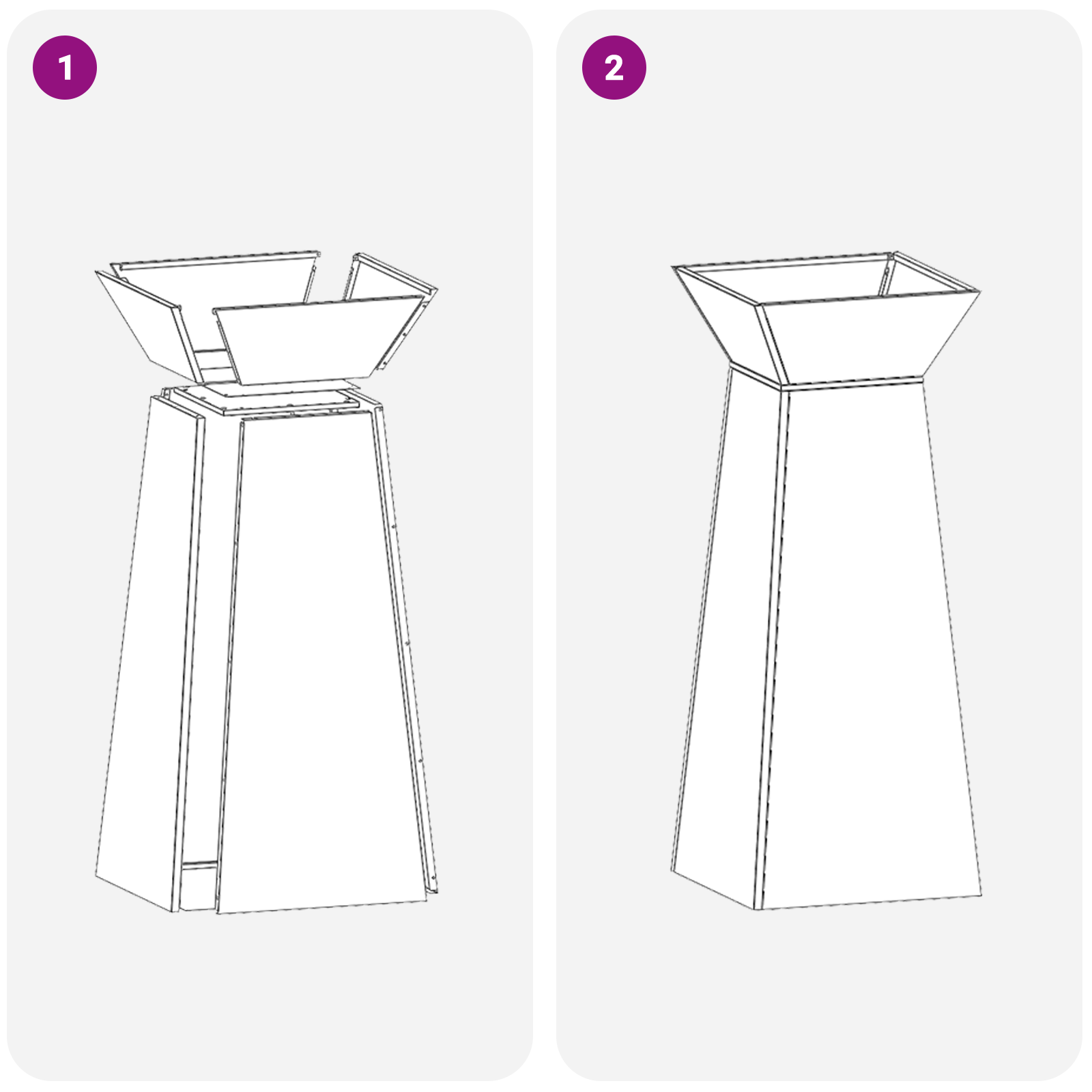 Suport pentru plante Oțel rezistent la intemperii 40 x 40 x 101 cm GartenMobel Dekor