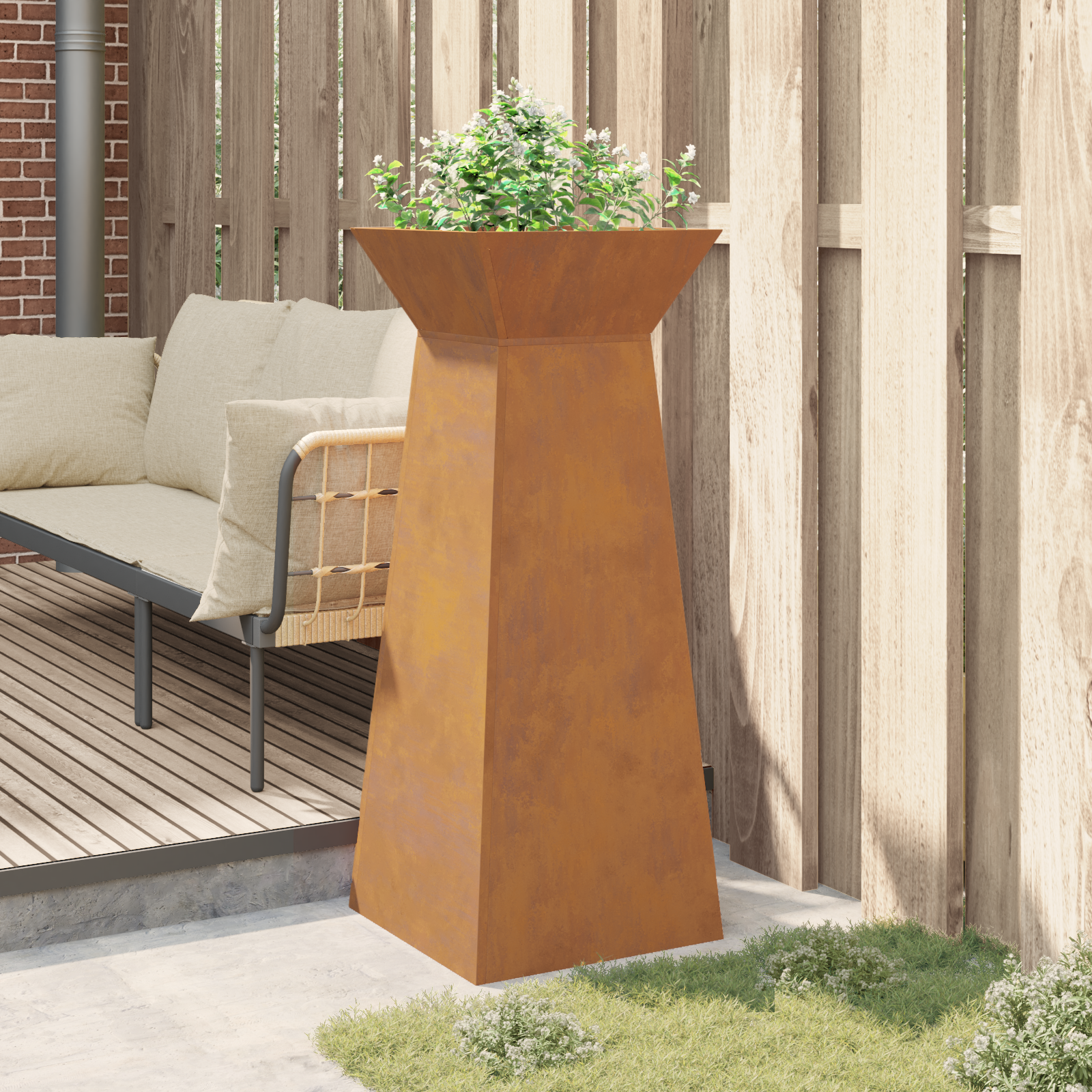 Suport pentru plante Oțel rezistent la intemperii 40 x 40 x 101 cm GartenMobel Dekor