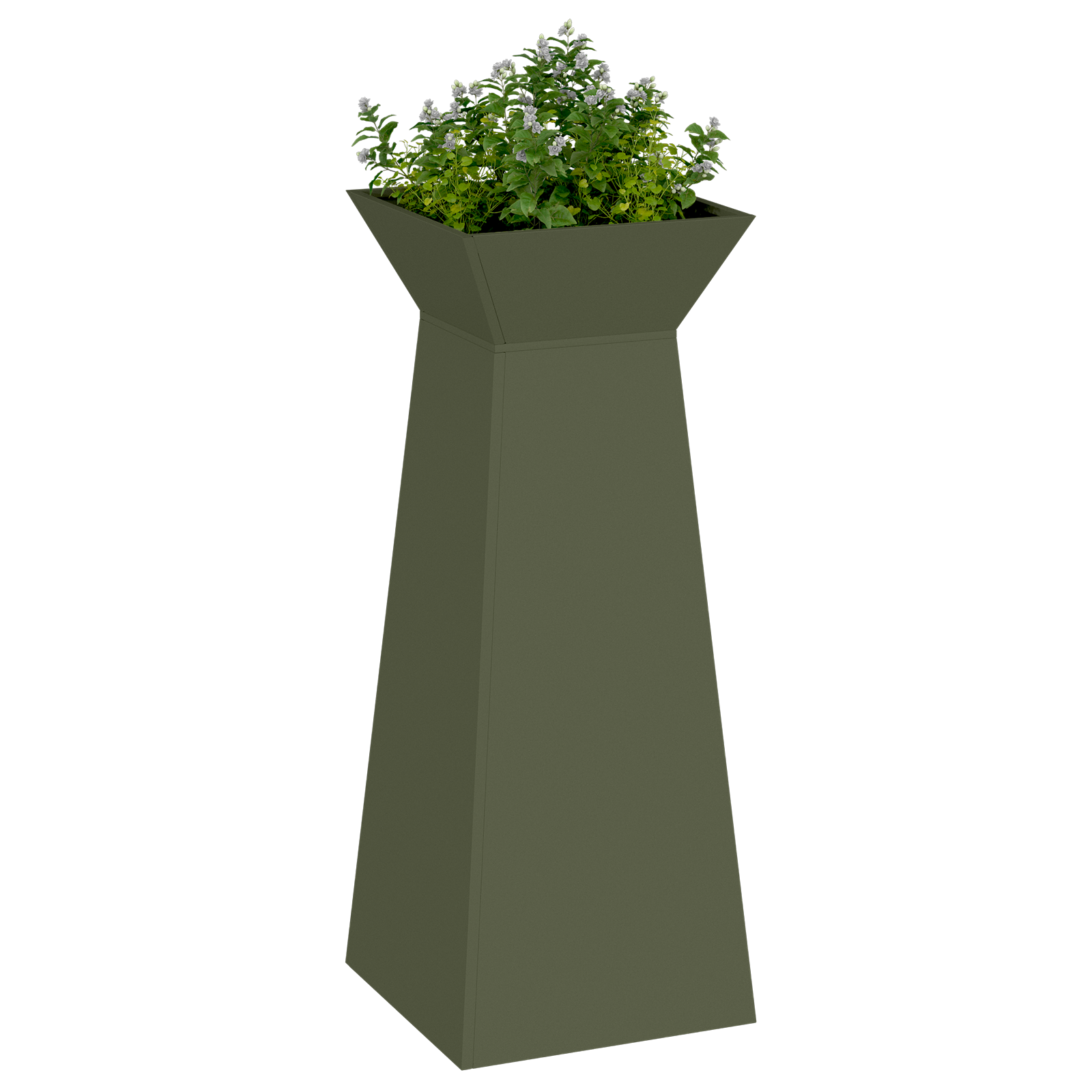 Suport pentru plante Verde oliv Metal 40 x 40 x 101 cm Ghivece GartenMobel Dekor