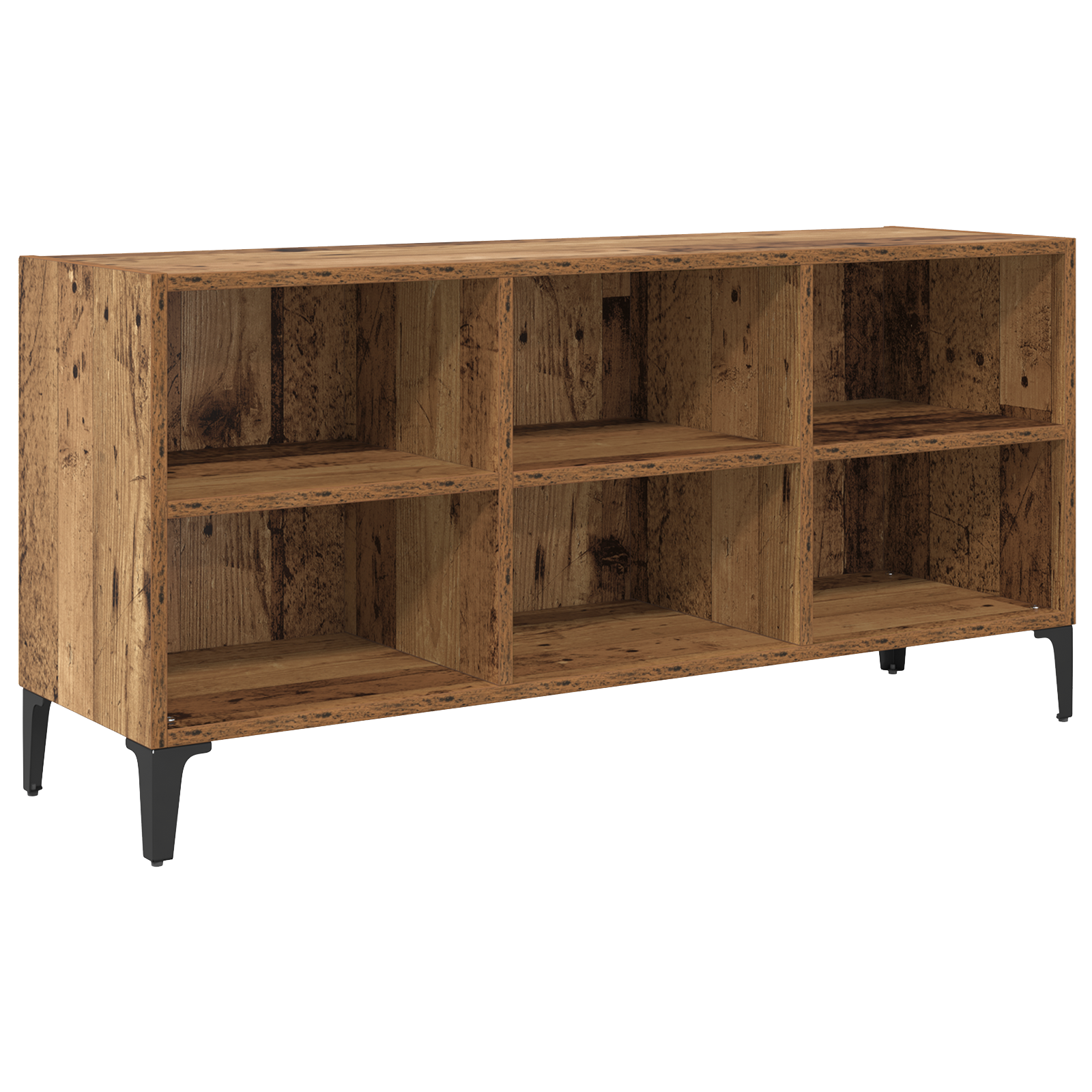 TV Stand Lemn Vechi Lemn Vechi Lemn prelucrat, Metal Mediu GartenMobel Dekor