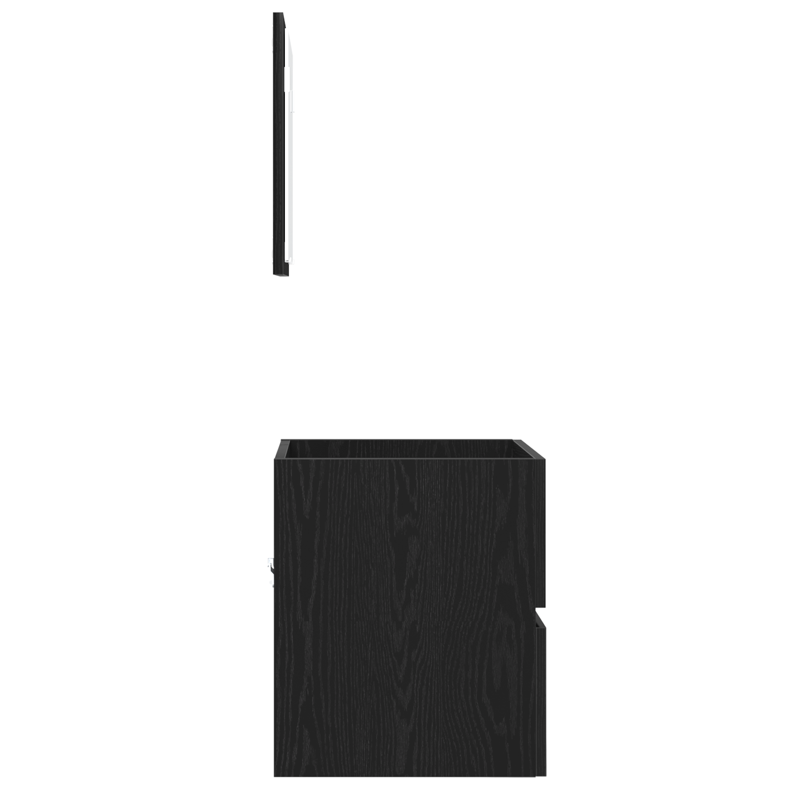 Cabinet de depozitare pentru baie - Stejar negru Lemn procesat GartenMobel Dekor