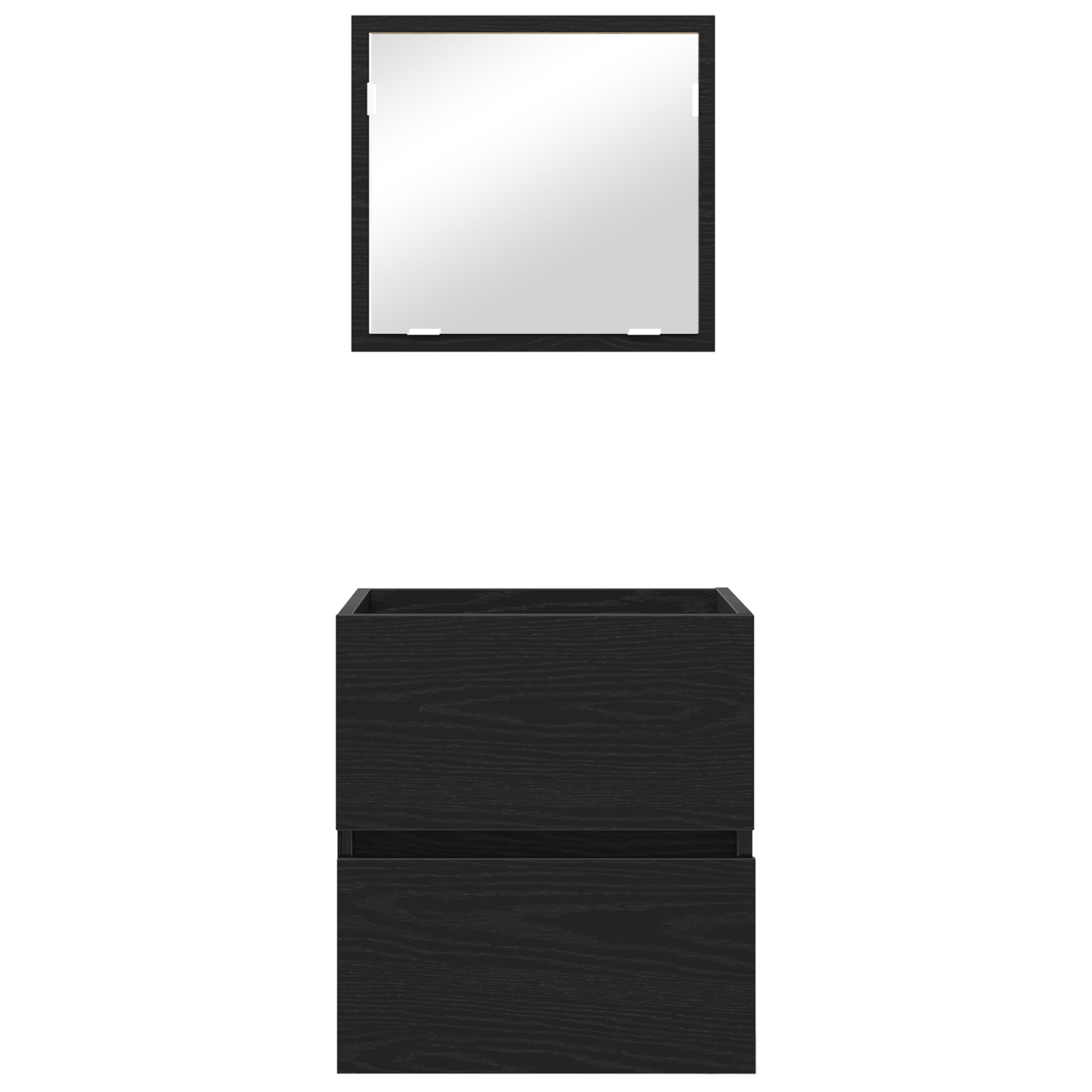 Cabinet de depozitare pentru baie - Stejar negru Lemn procesat GartenMobel Dekor