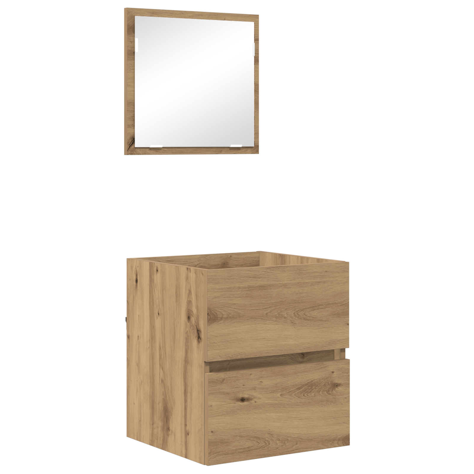 Cabinet de depozitare pentru baie Stejar artizanal MDF Mediu GartenMobel Dekor