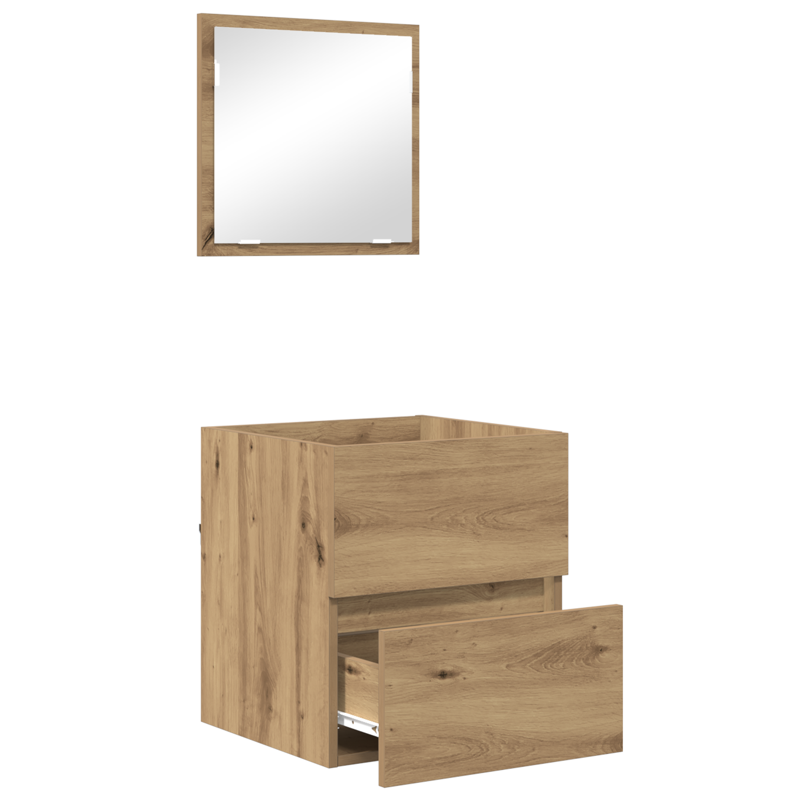 Cabinet de depozitare pentru baie Stejar artizanal MDF Mediu GartenMobel Dekor