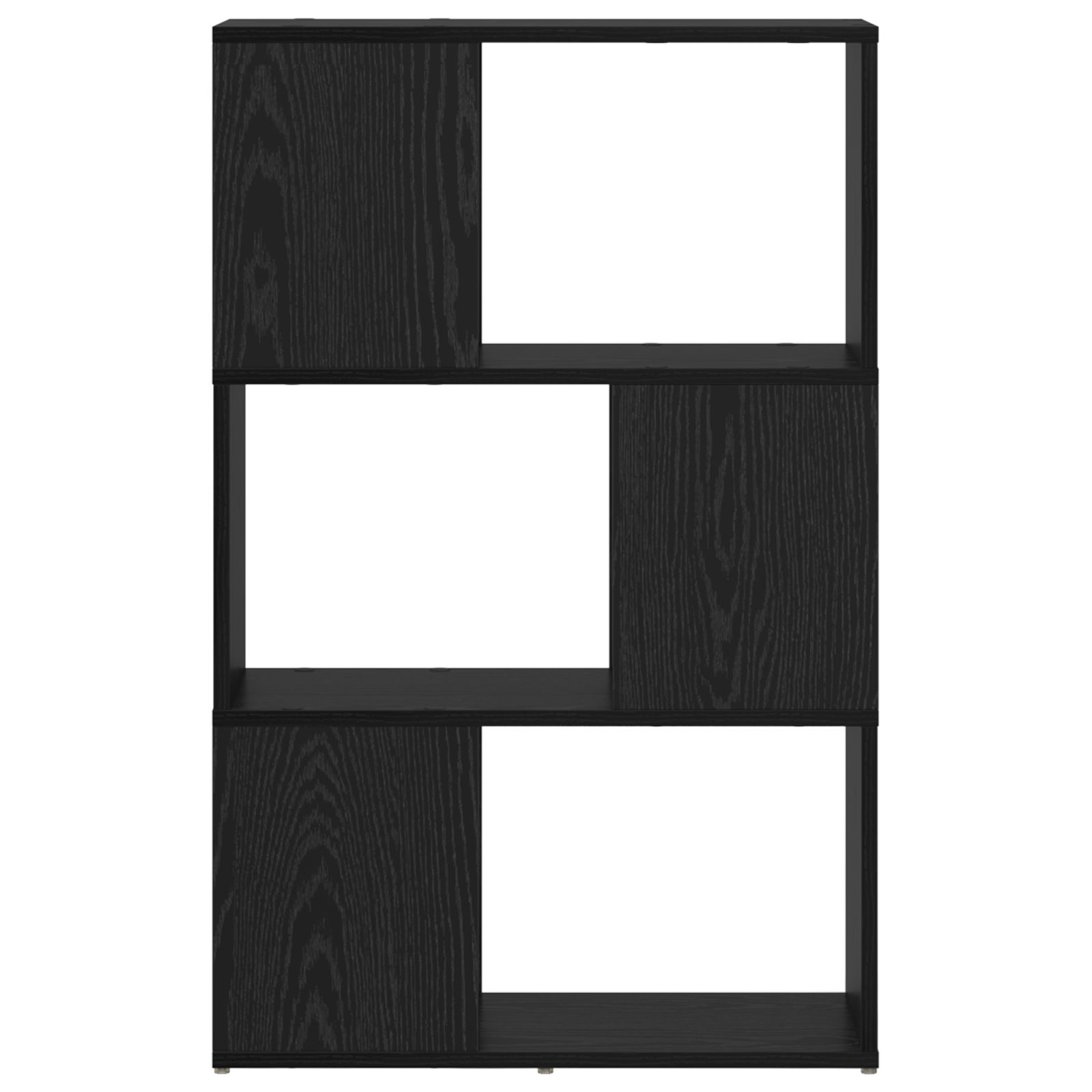Centru de divertisment Stejar negru Lemn prelucrat 60 x 24 x 94 cm GartenMobel Dekor
