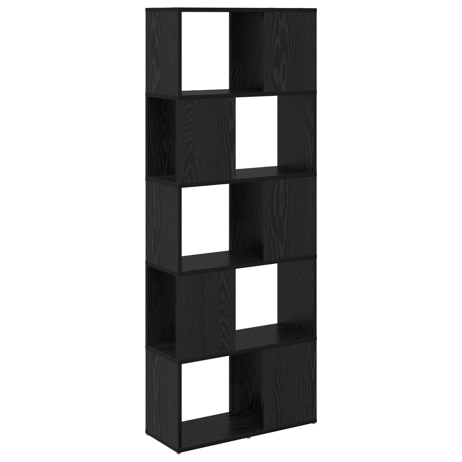 Raft Stejar negru Lemn prelucrat 60 x 24 x 155 cm GartenMobel Dekor