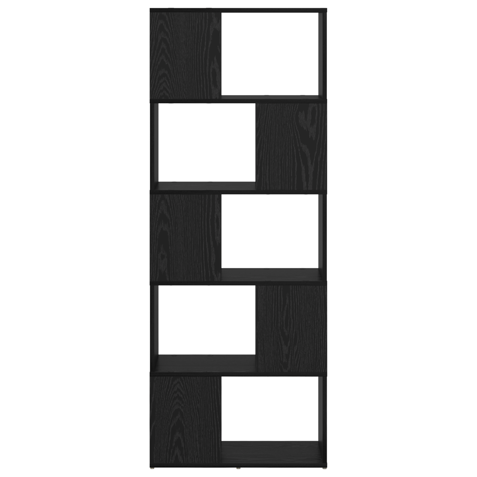 Raft Stejar negru Lemn prelucrat 60 x 24 x 155 cm GartenMobel Dekor