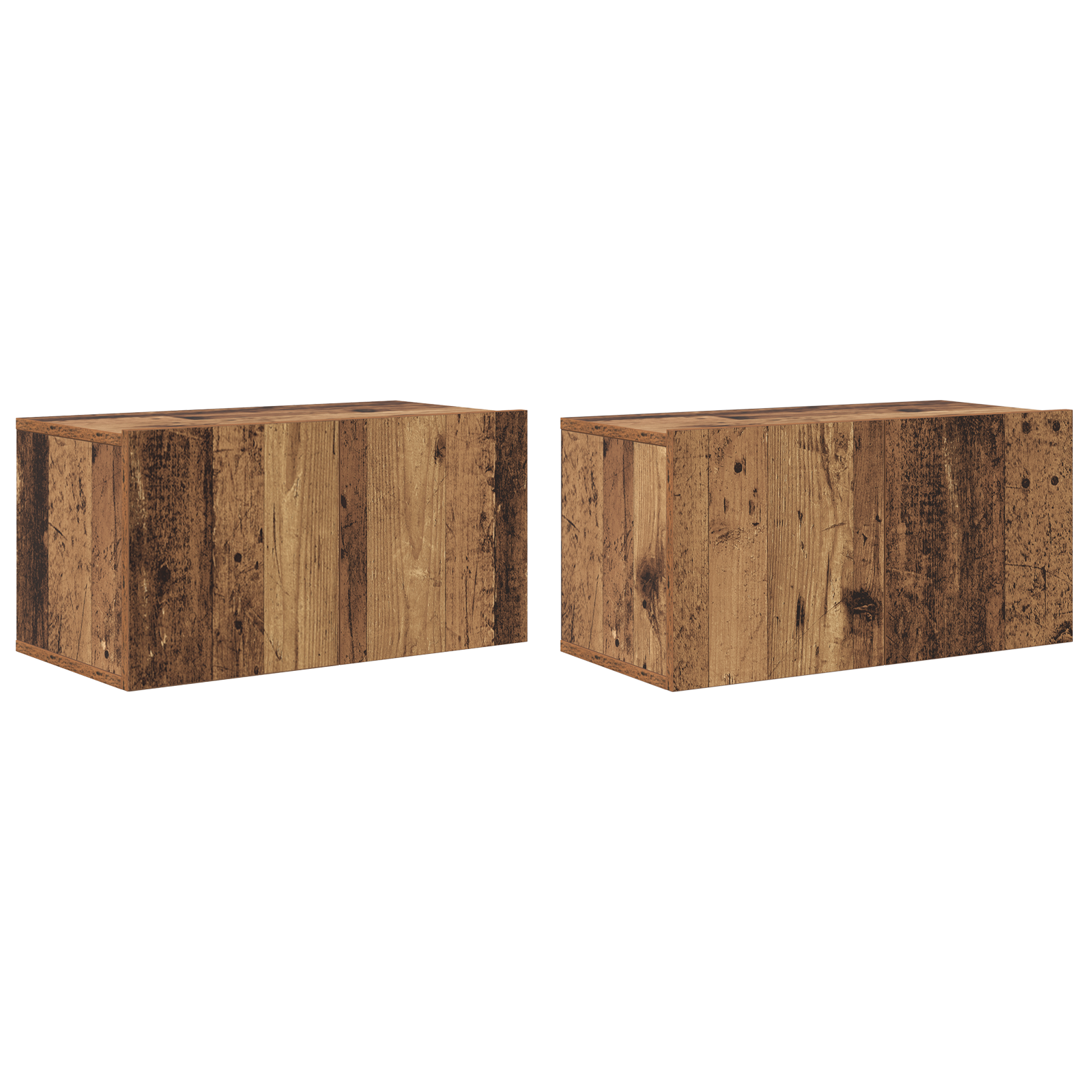 Set Cabinet TV Lemn vechi Lemn masiv recuperat Mediu Cabinet TV GartenMobel Dekor