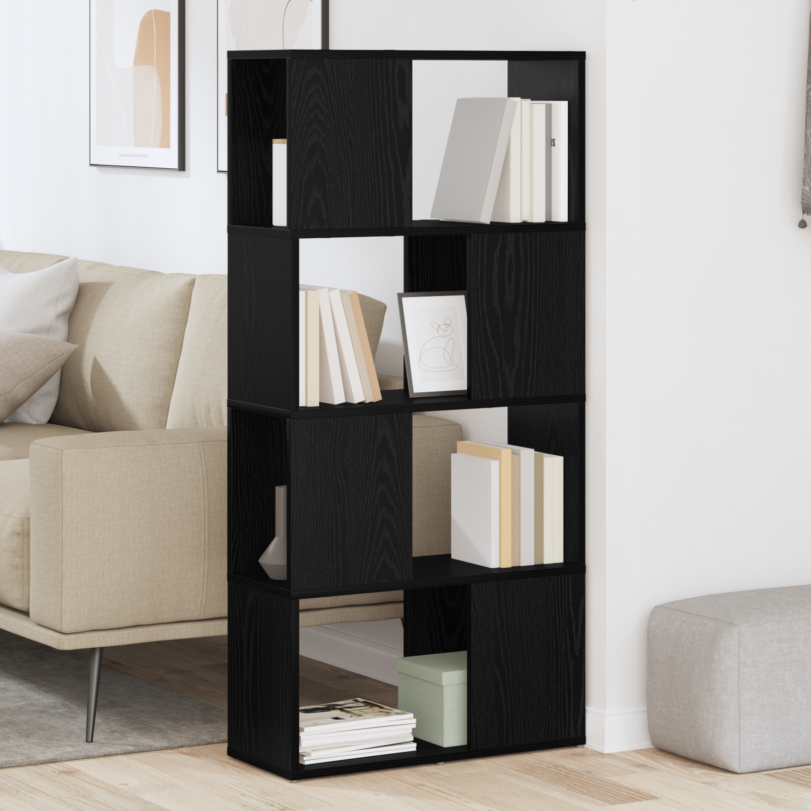 Tărgăniță Stejar negru Lemn prelucrat 60 x 24 x 124 cm GartenMobel Dekor
