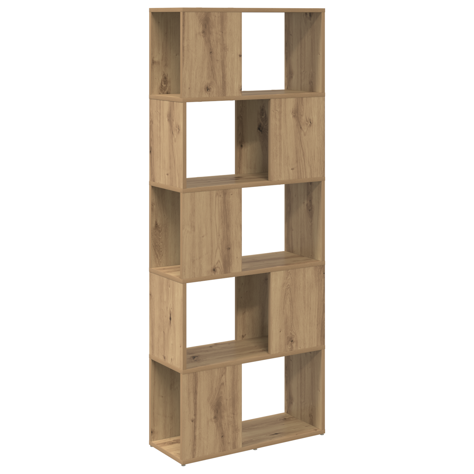 bibliotecă stejar artisanal plăci aglomerate 60 x 24 x 155 cm GartenMobel Dekor