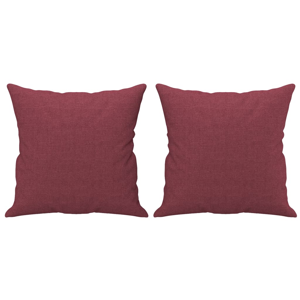 Canapea cu 3 locuri cu pernuțe, roșu vin, 180 cm, textil GartenMobel Dekor