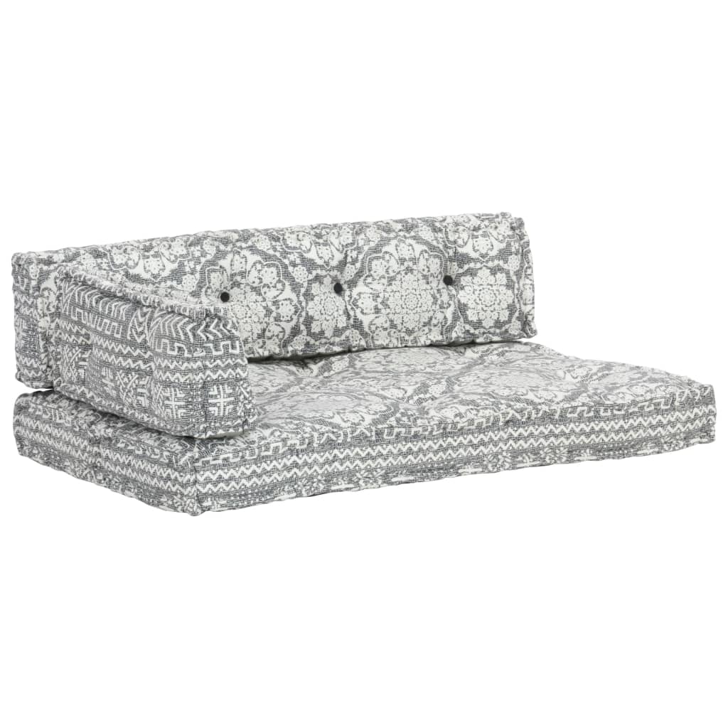 Pernă pentru canapea din paleți, gri deschis, textil, petice GartenMobel Dekor