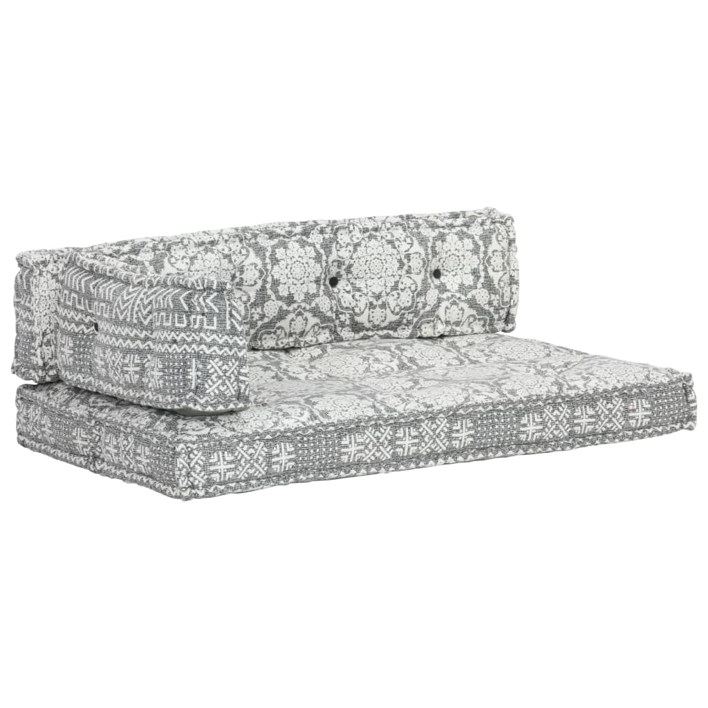 Pernă pentru canapea din paleți, gri deschis, textil, petice GartenMobel Dekor