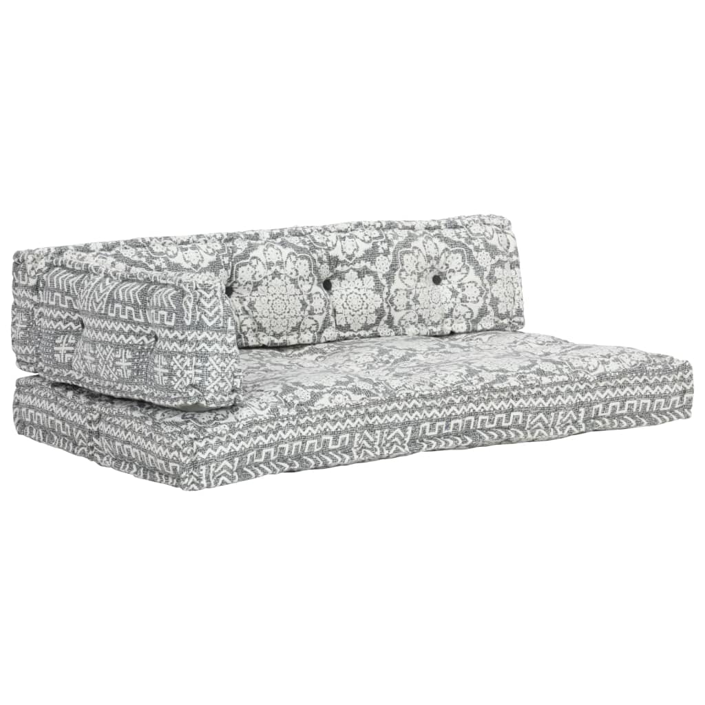 Pernă pentru canapea din paleți, gri deschis, textil, petice GartenMobel Dekor
