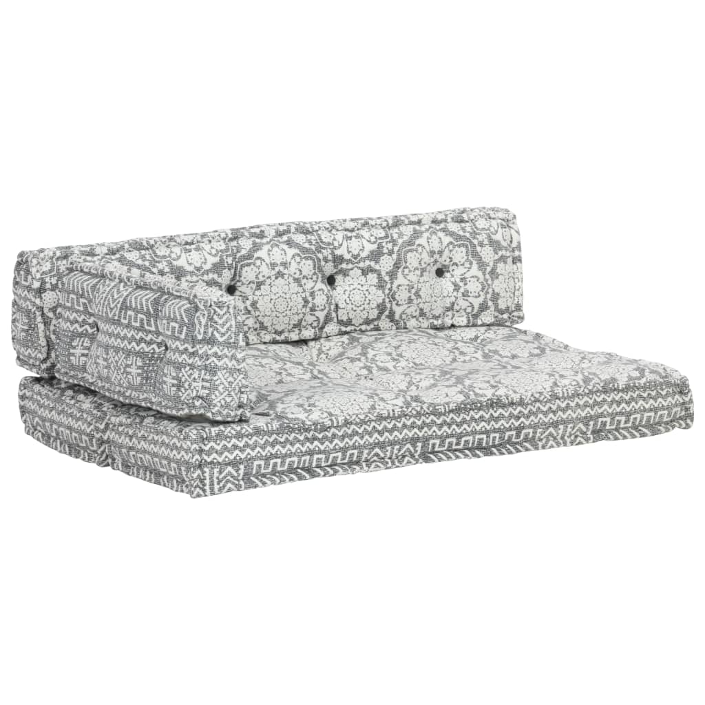 Pernă pentru canapea din paleți, gri deschis, textil, petice GartenMobel Dekor