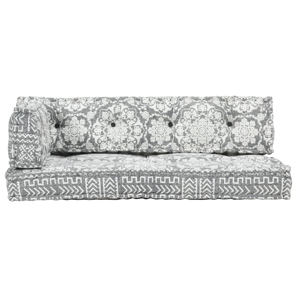 Pernă pentru canapea din paleți, gri deschis, textil, petice GartenMobel Dekor