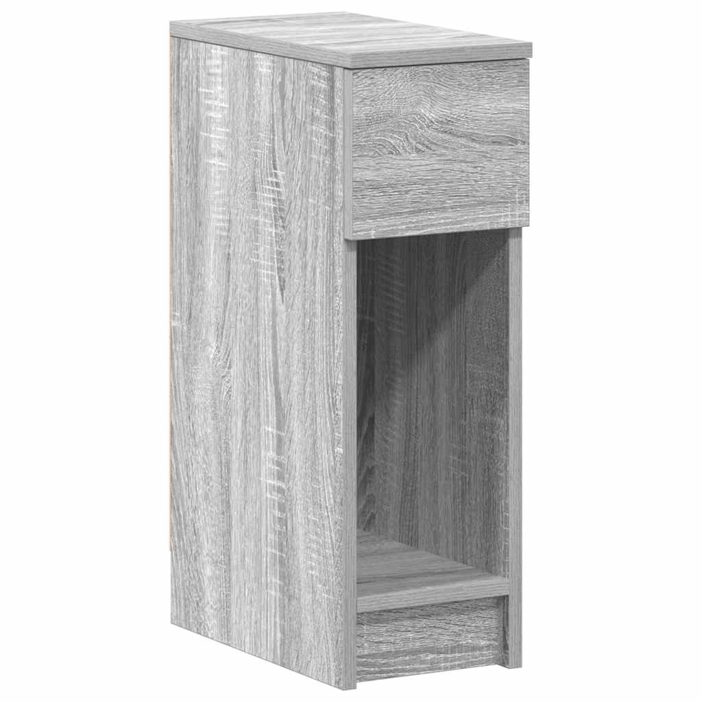 Noptiera cu sertar Gri Sonoma 20x36x60 cm GartenMobel Dekor