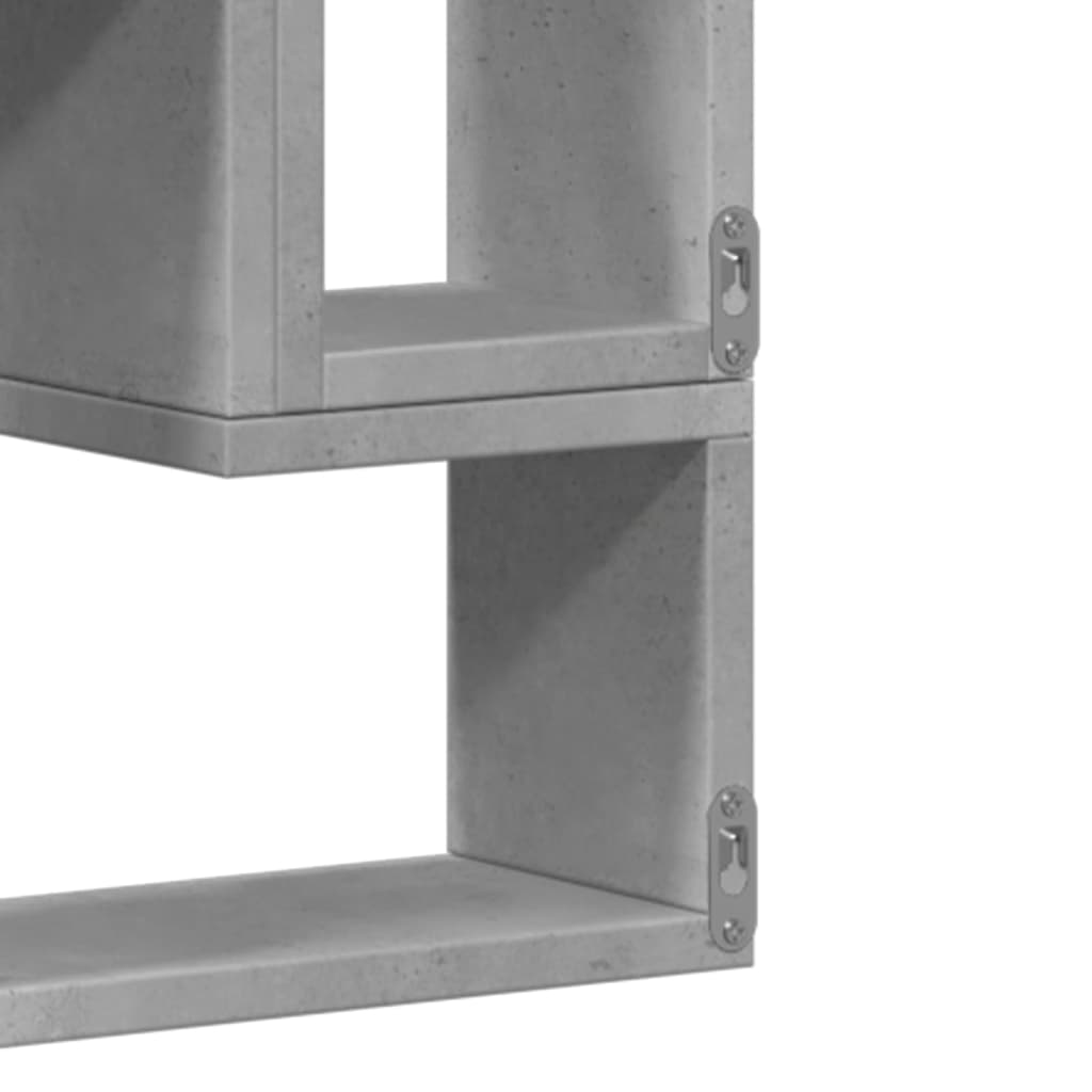 Raft de perete, gri beton, 96x12x64 cm, lemn prelucrat GartenMobel Dekor