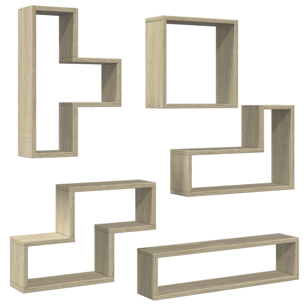 Raft de perete, stejar sonoma, 96x12x64 cm, PAL GartenMobel Dekor