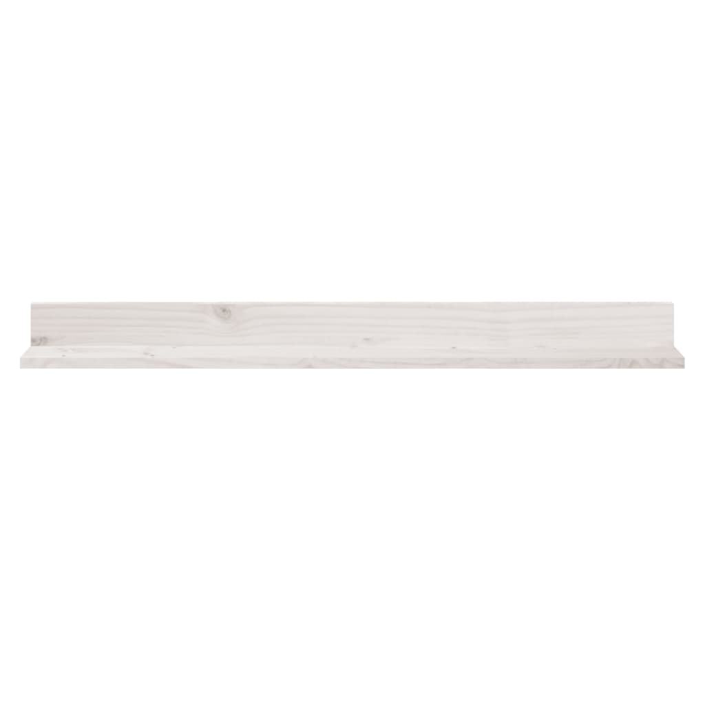 Rafturi de perete, 2 buc., alb, 110x11x9 cm, lemn masiv de pin GartenMobel Dekor