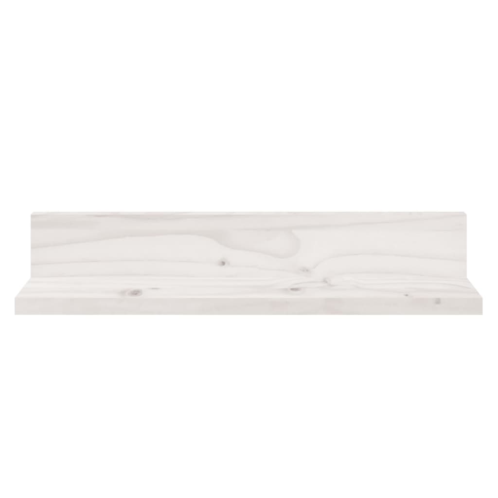 Rafturi de perete, 2 buc., alb, 50x11x9 cm, lemn masiv de pin GartenMobel Dekor