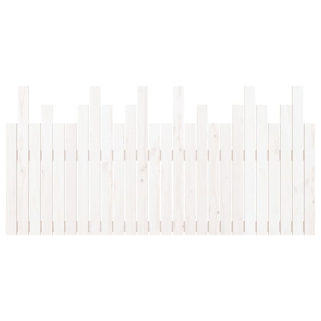 Tăblie de pat pentru perete, alb, 166x3x80 cm, lemn masiv pin GartenMobel Dekor