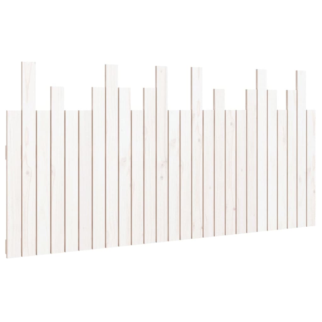Tăblie de pat pentru perete, alb, 166x3x80 cm, lemn masiv pin GartenMobel Dekor