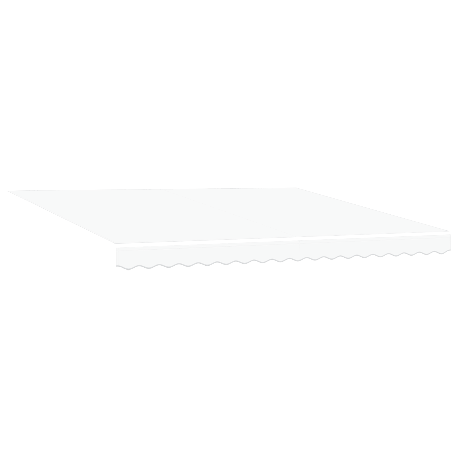 Marchiză manuală retractabilă cu LED Alb 400x300 cm GartenMobel Dekor