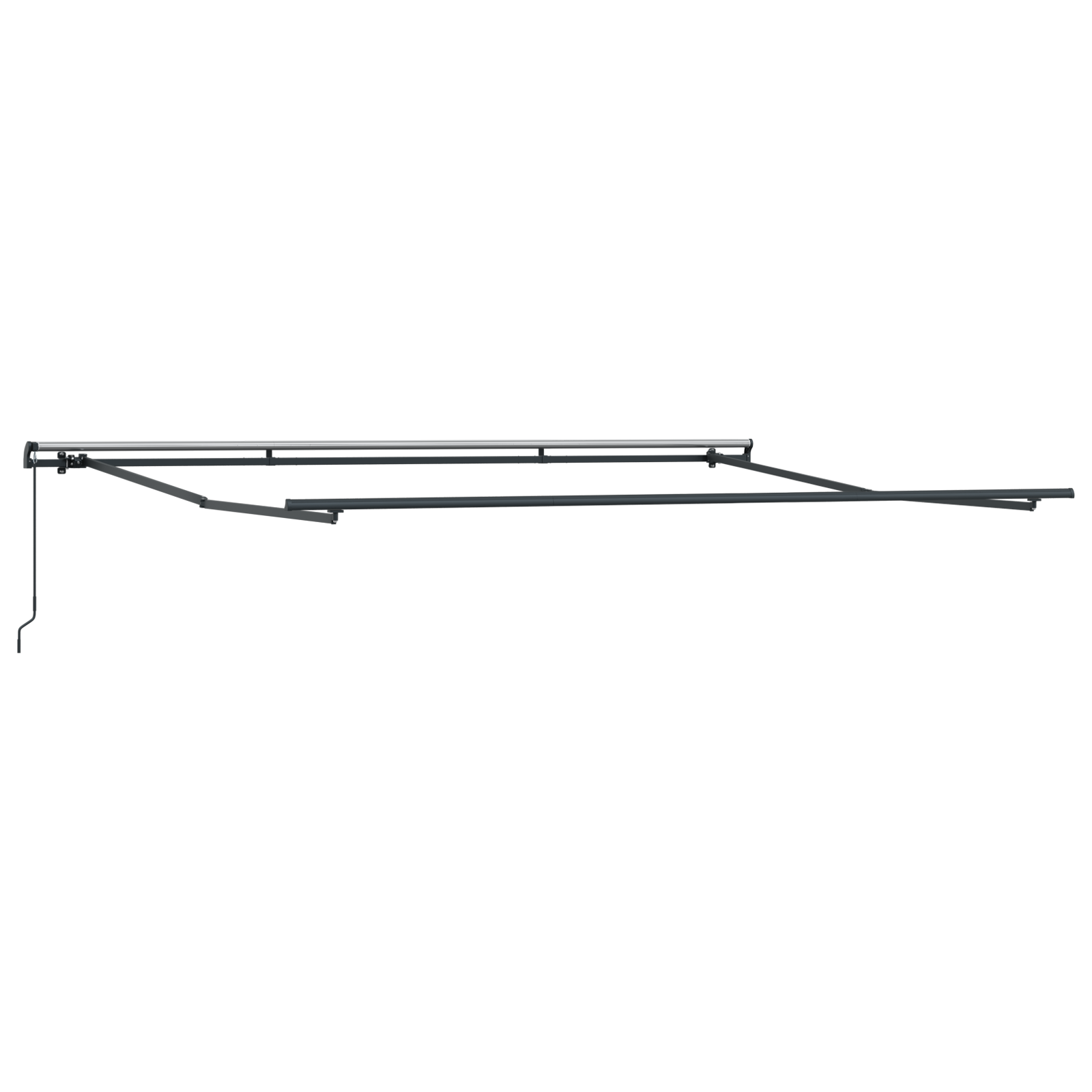 Marchiză manuală retractabilă cu dungi multicolore 400x300 cm GartenMobel Dekor
