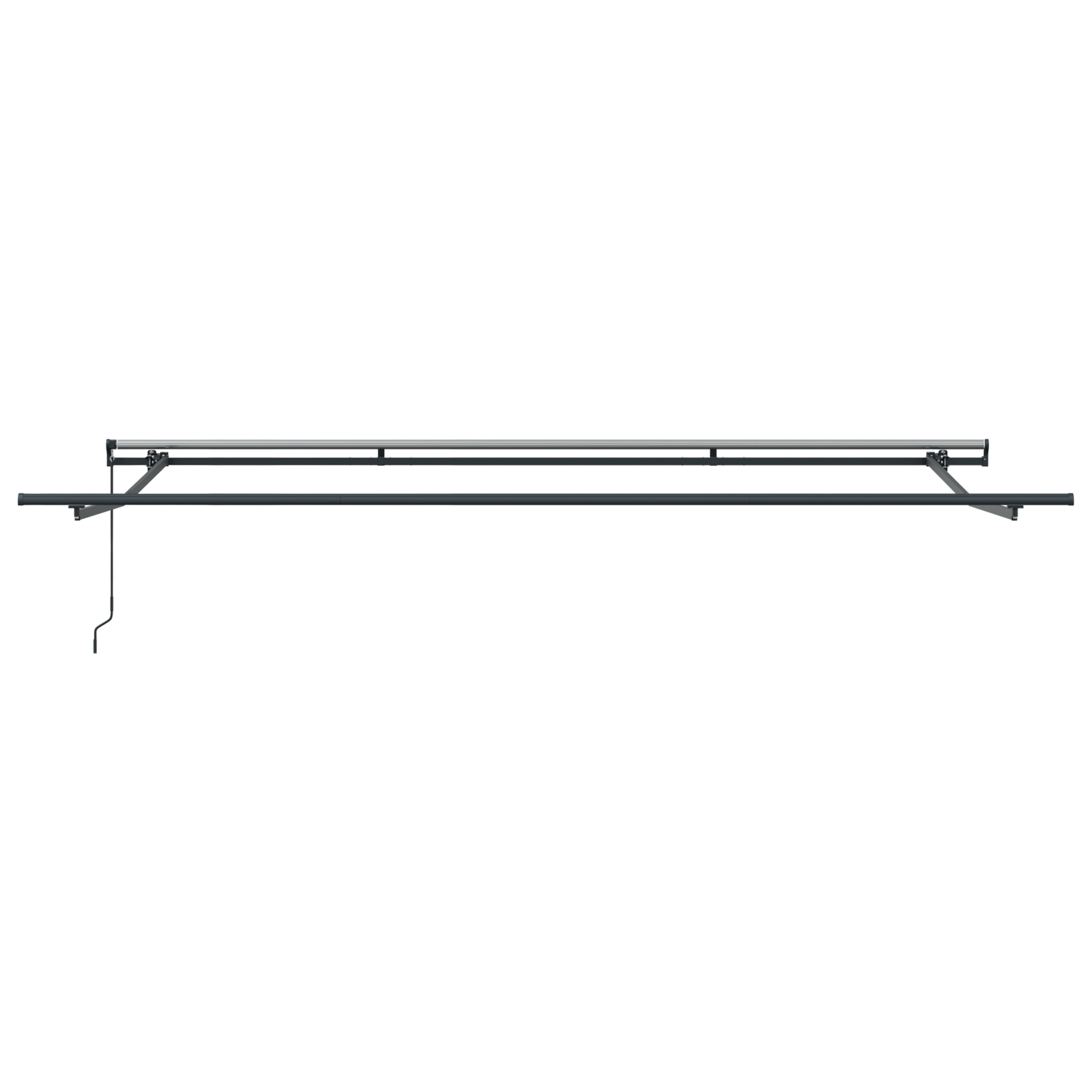 Marchiză manuală retractabilă cu dungi multicolore 400x300 cm GartenMobel Dekor