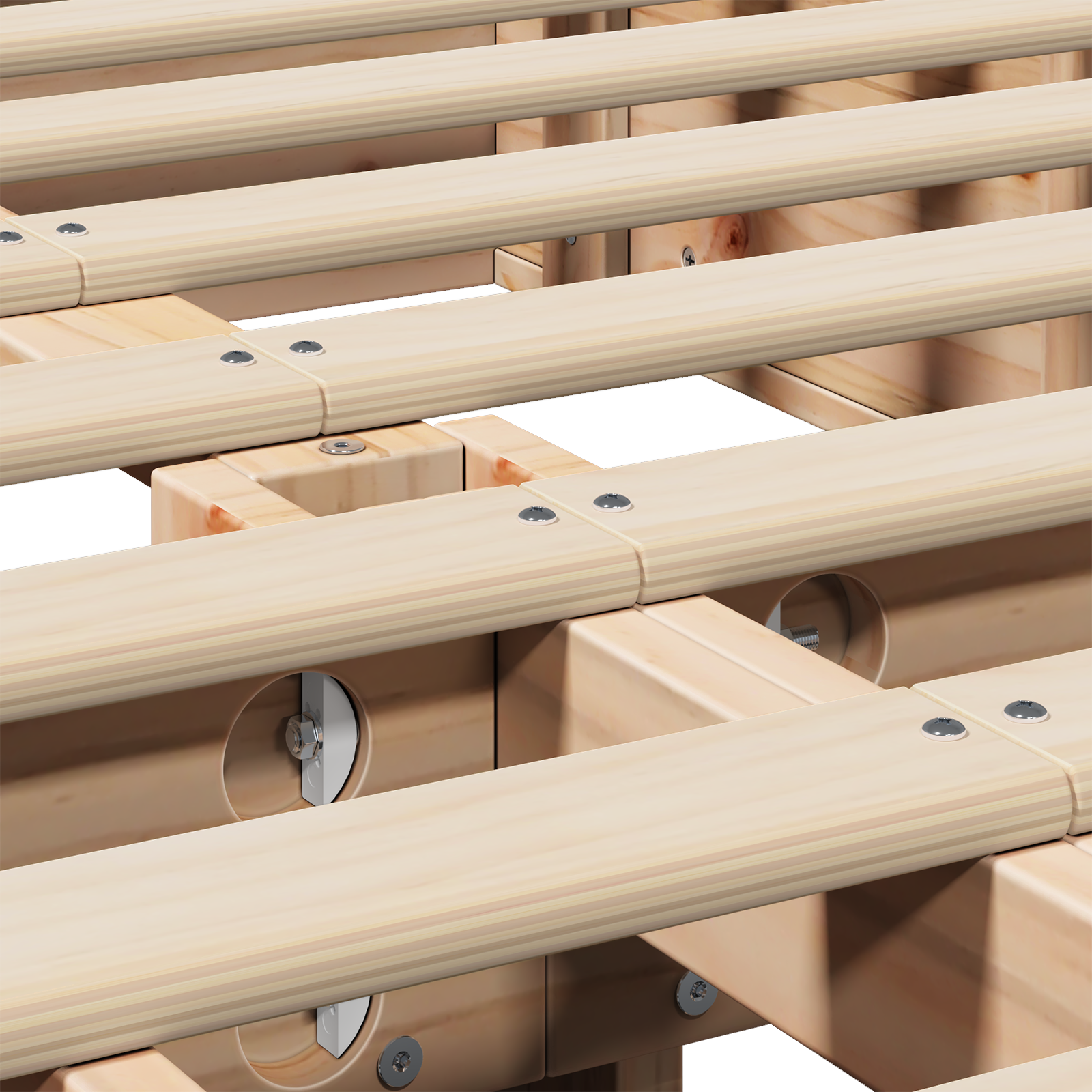 Cadru de Pat cu Stocare Ridicată 160 x 200 cm Lemn Solid de Pin GartenMobel Dekor