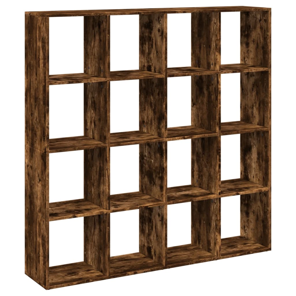 Bibliotecă, stejar fumuriu, 137,5x29x137,5 cm, lemn prelucrat GartenMobel Dekor