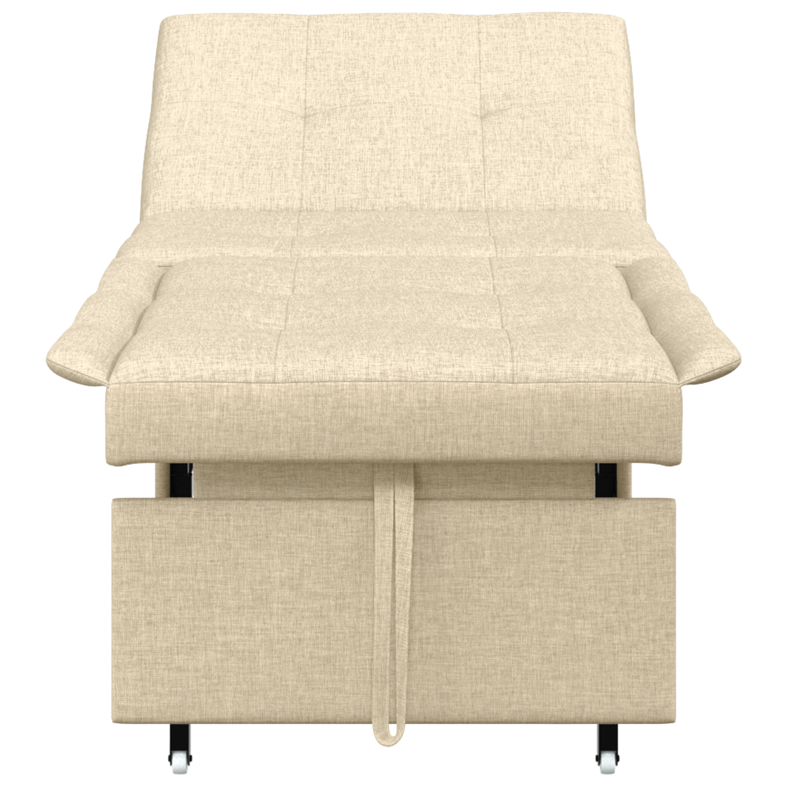 Canapea Pat 3 în 1 cu Design Extensibil în Țesătură Crem GartenMobel Dekor