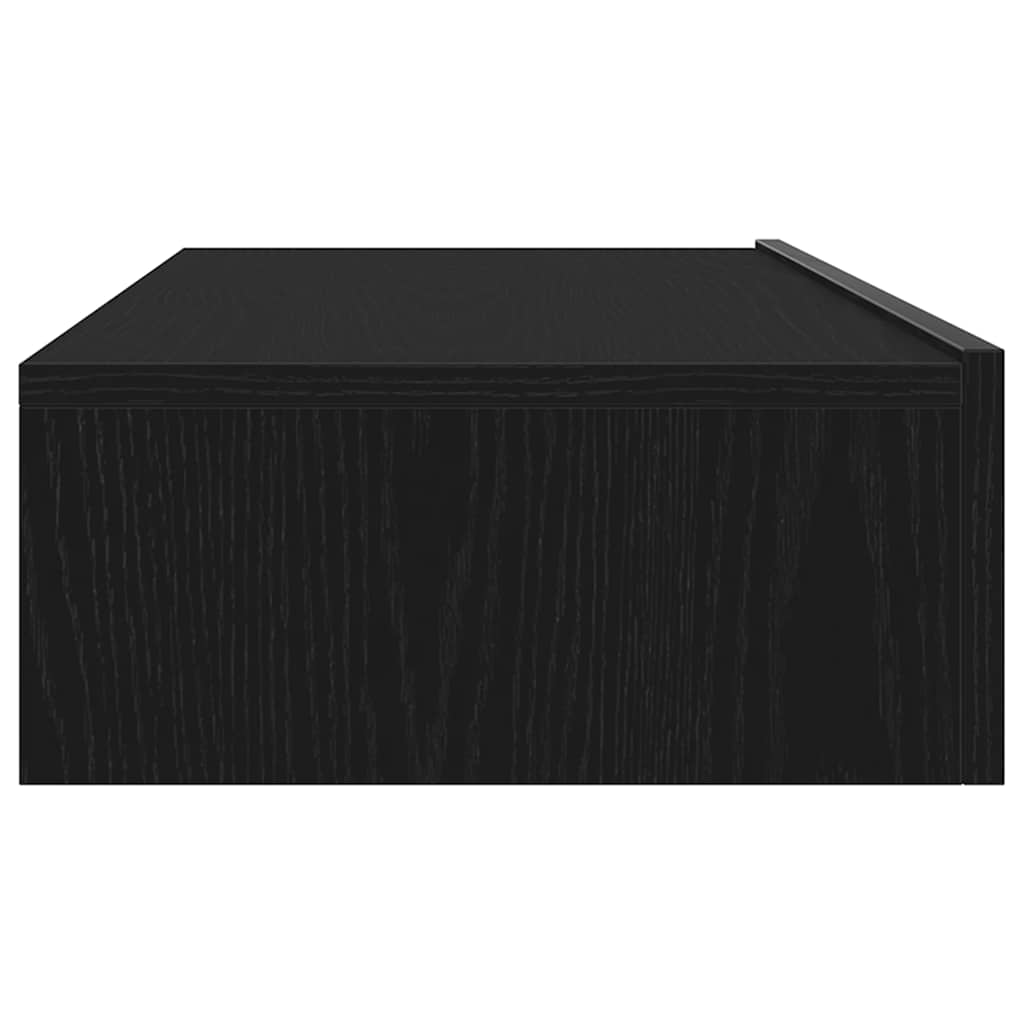 Comodă TV cu lumini LED, stejar negru, 60x35x15,5 cm GartenMobel Dekor