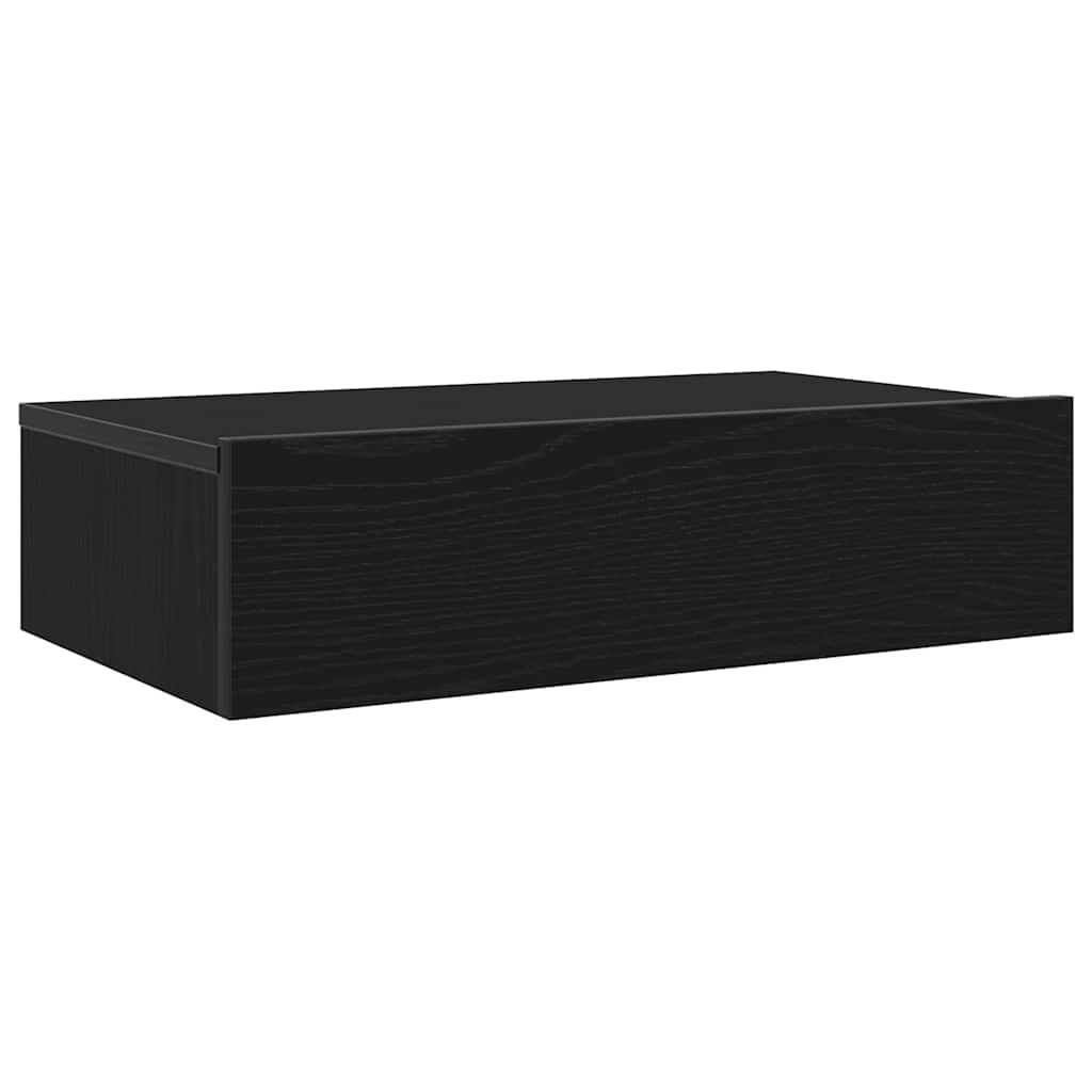 Comodă TV cu lumini LED, stejar negru, 60x35x15,5 cm GartenMobel Dekor