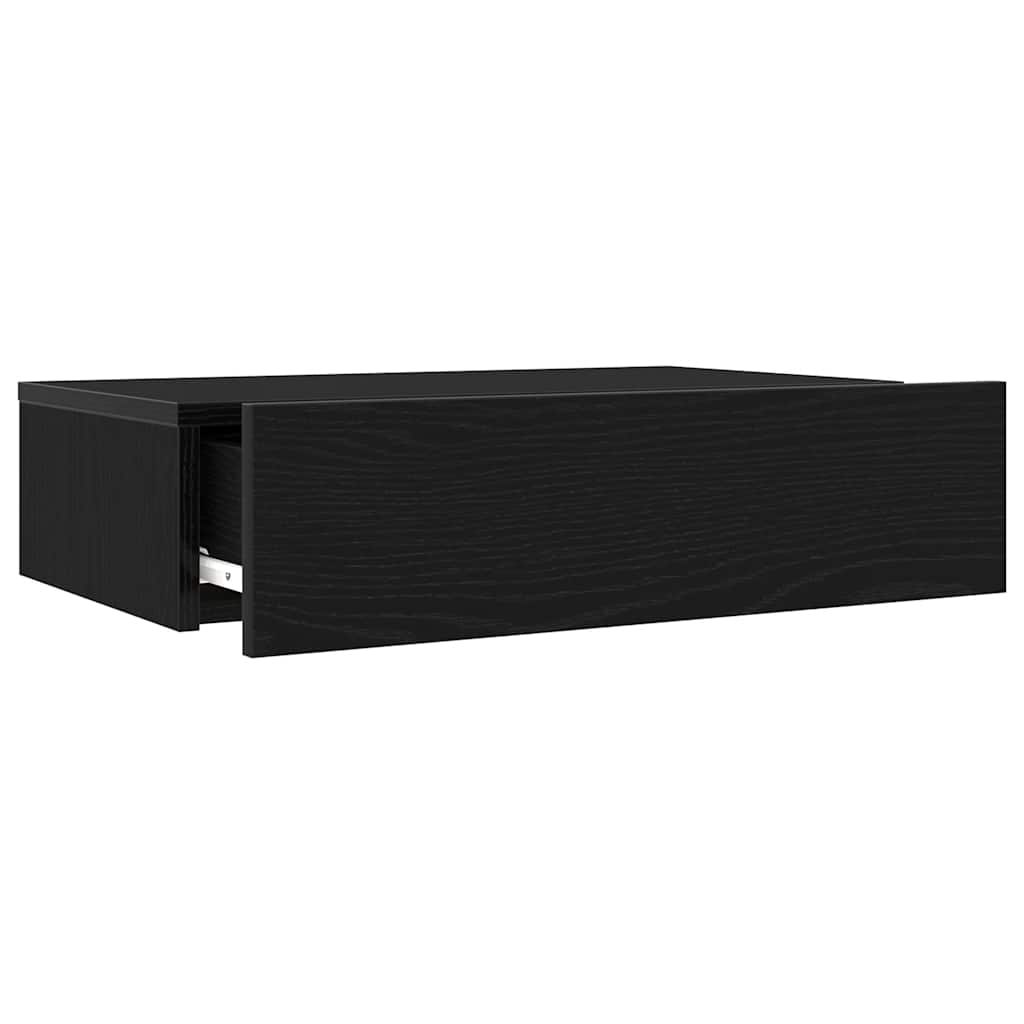 Mobilier TV cu lumini LED, 2 buc., stejar negru, 60x35x15,5 cm GartenMobel Dekor