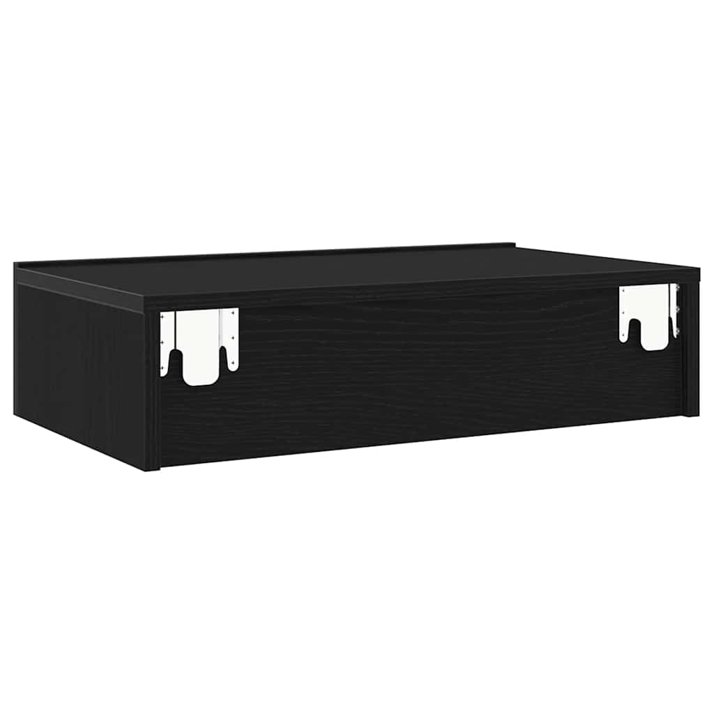 Mobilier TV cu lumini LED, 2 buc., stejar negru, 60x35x15,5 cm GartenMobel Dekor