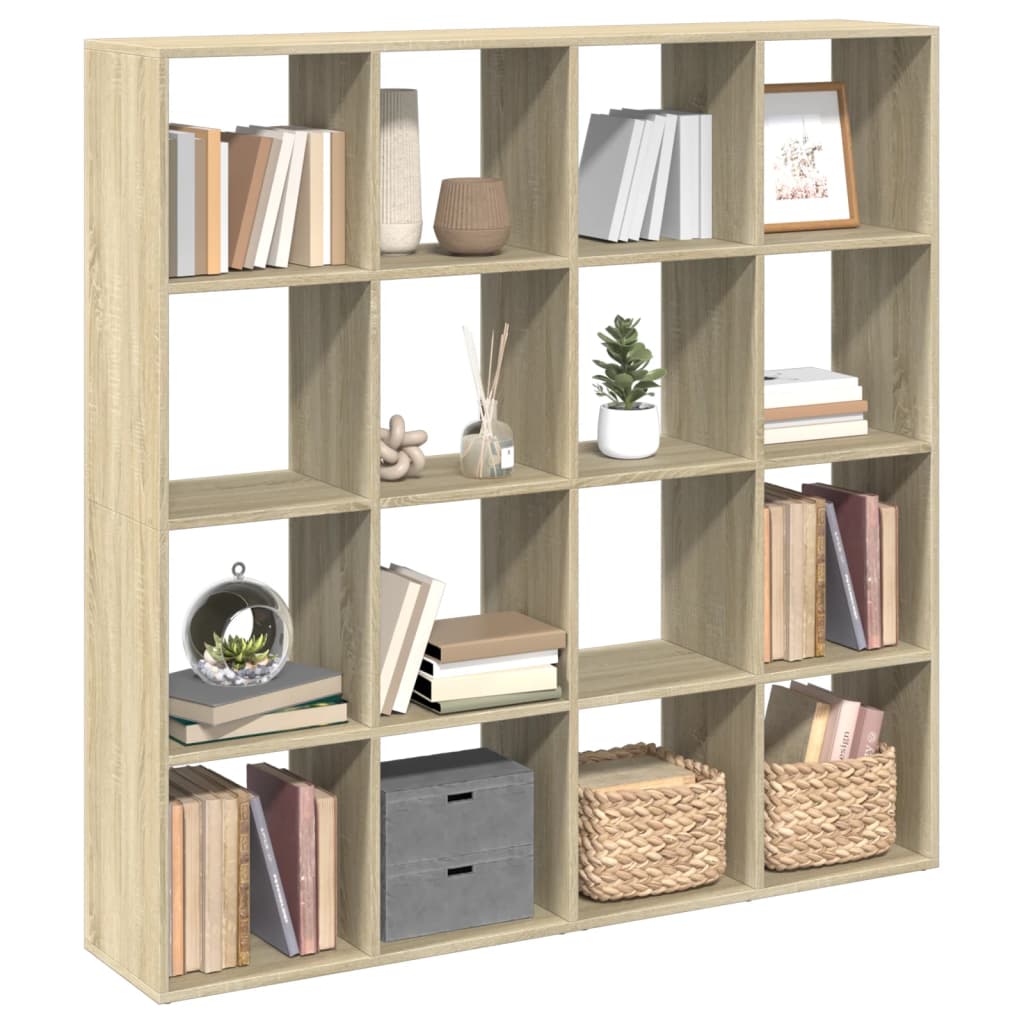 Bibliotecă, stejar Sonoma, 137,5x29x137,5 cm, lemn prelucrat GartenMobel Dekor