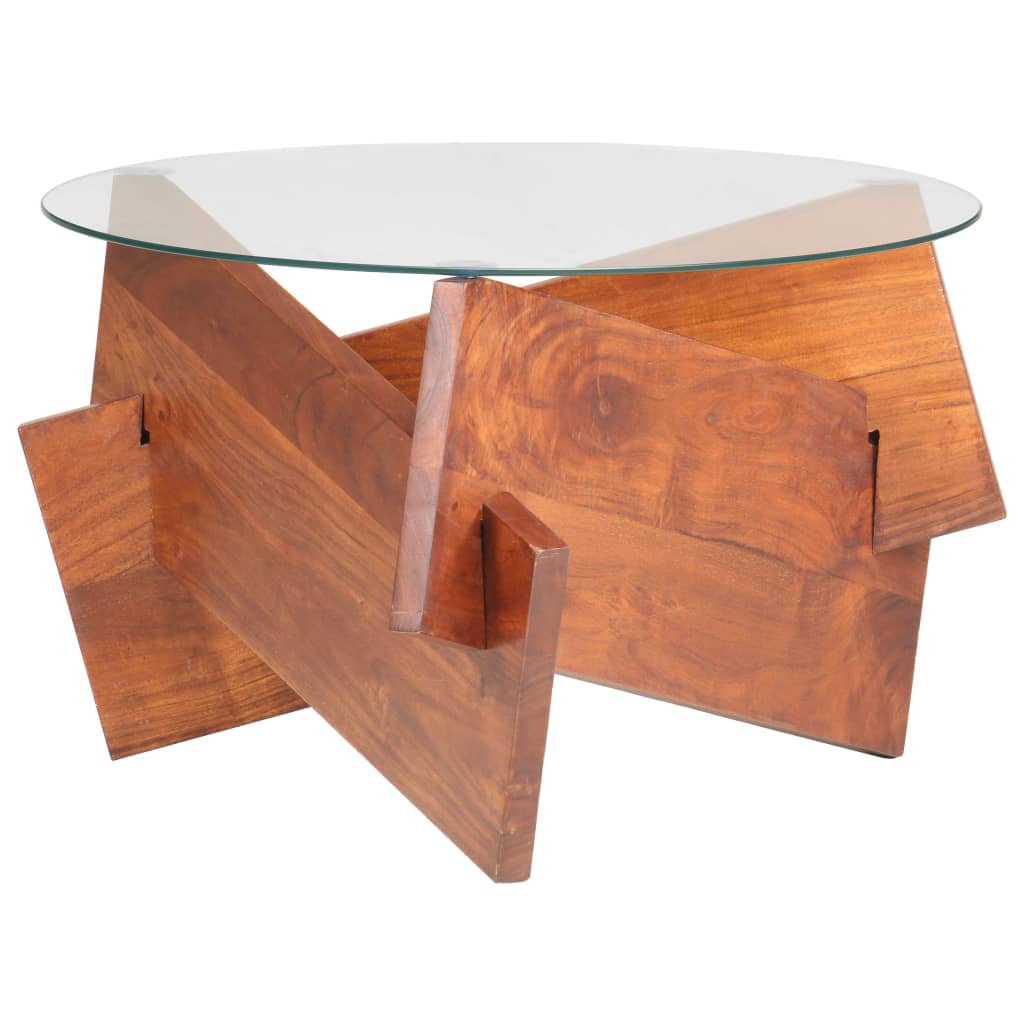 Măsuță de cafea, 60 cm, lemn masiv de acacia GartenMobel Dekor
