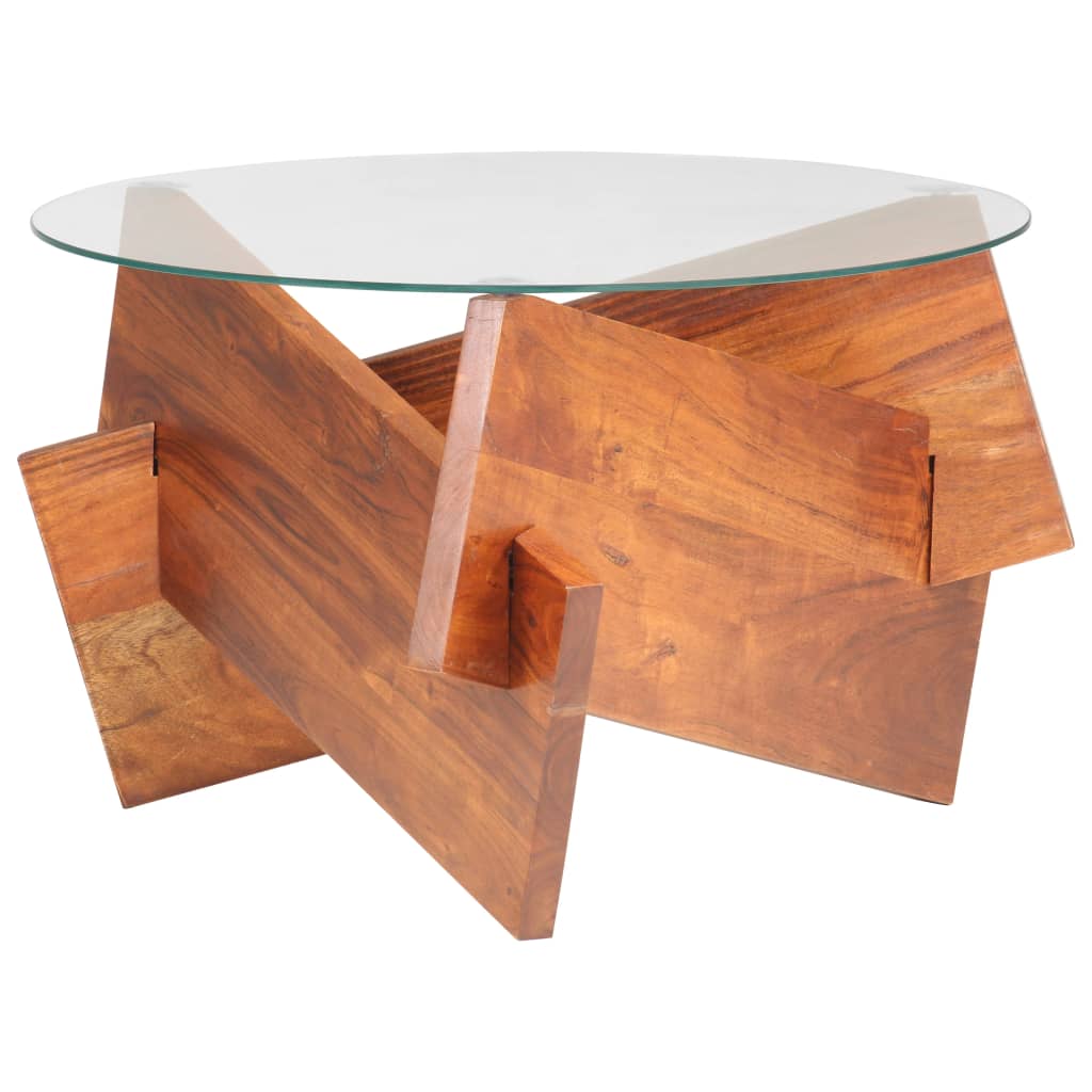 Măsuță de cafea, 60 cm, lemn masiv de acacia GartenMobel Dekor