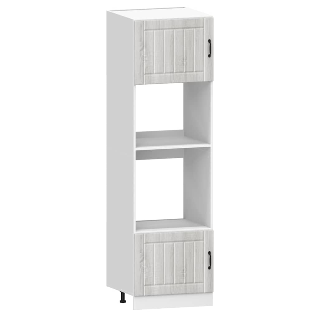 Set de dulapuri de bucătărie 7 piese „Kalmar” lemn Sonoma gri GartenMobel Dekor