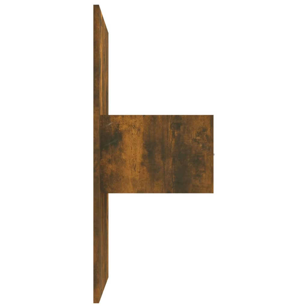 Tăblie de pat cu dulapuri, stejar fumuriu, lemn prelucrat GartenMobel Dekor