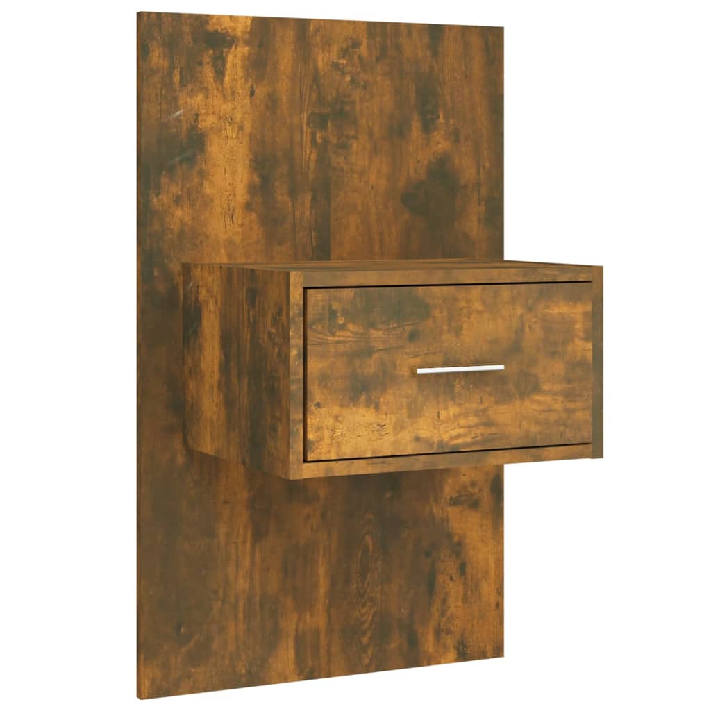 Tăblie de pat cu dulapuri, stejar fumuriu, lemn prelucrat GartenMobel Dekor